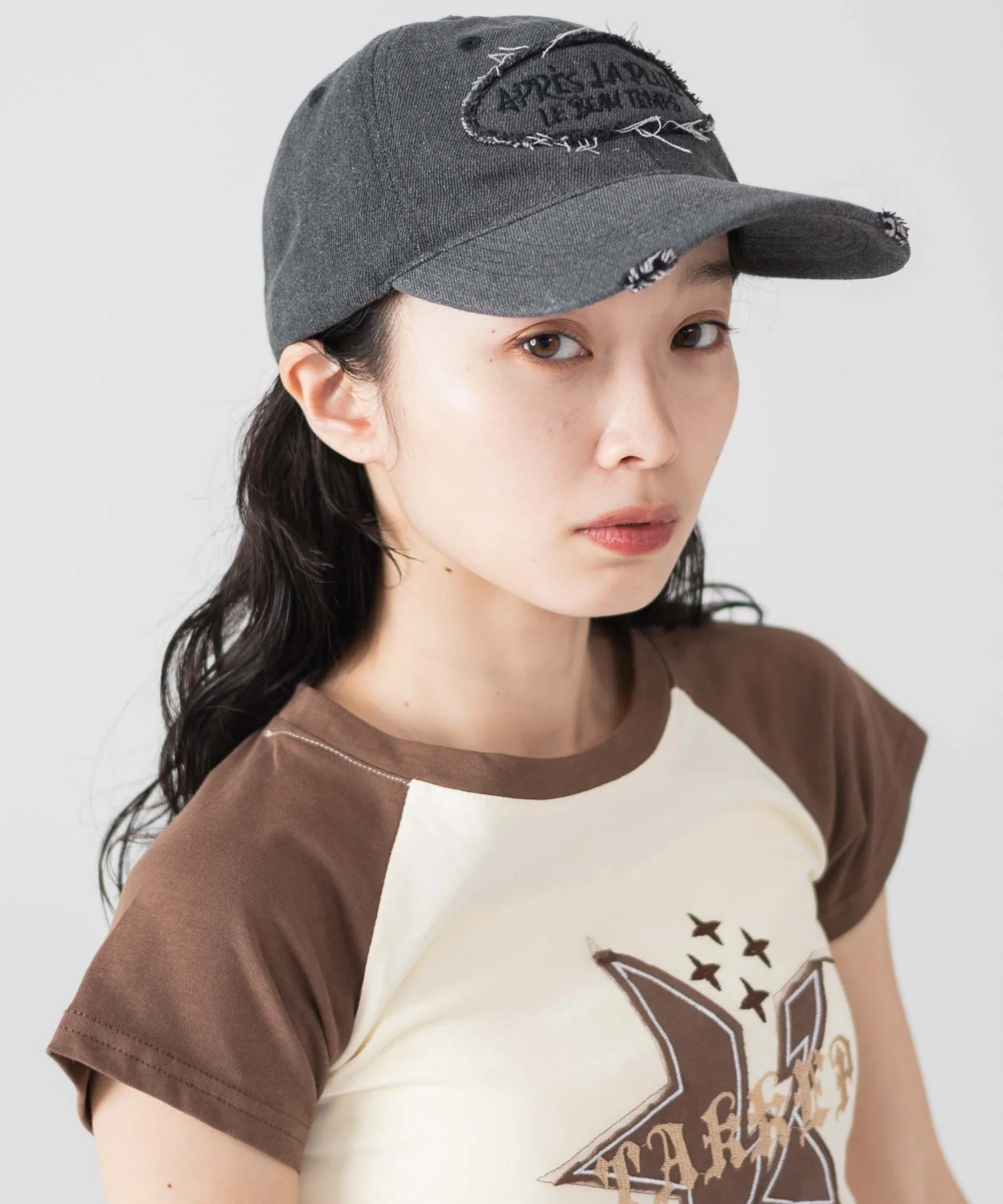 サークルフリンジロゴデニムキャップ - Image 6