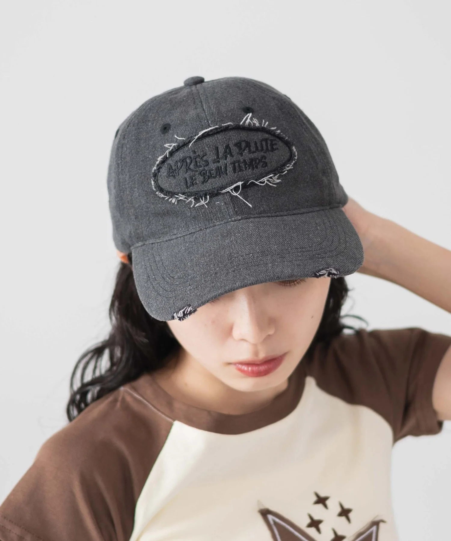 サークルフリンジロゴデニムキャップ - Image 7