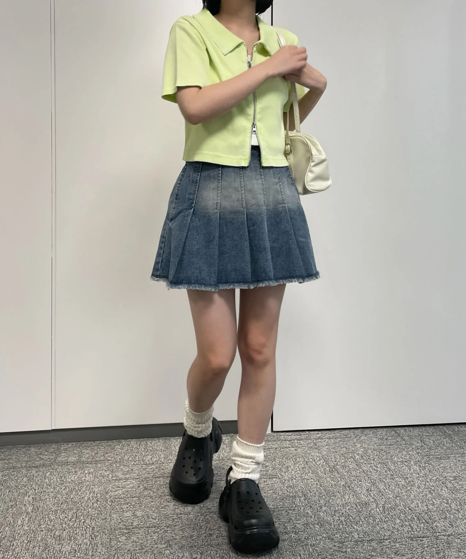 ヴィンテージウォッシュデニムプリーツスカパン - Image 18