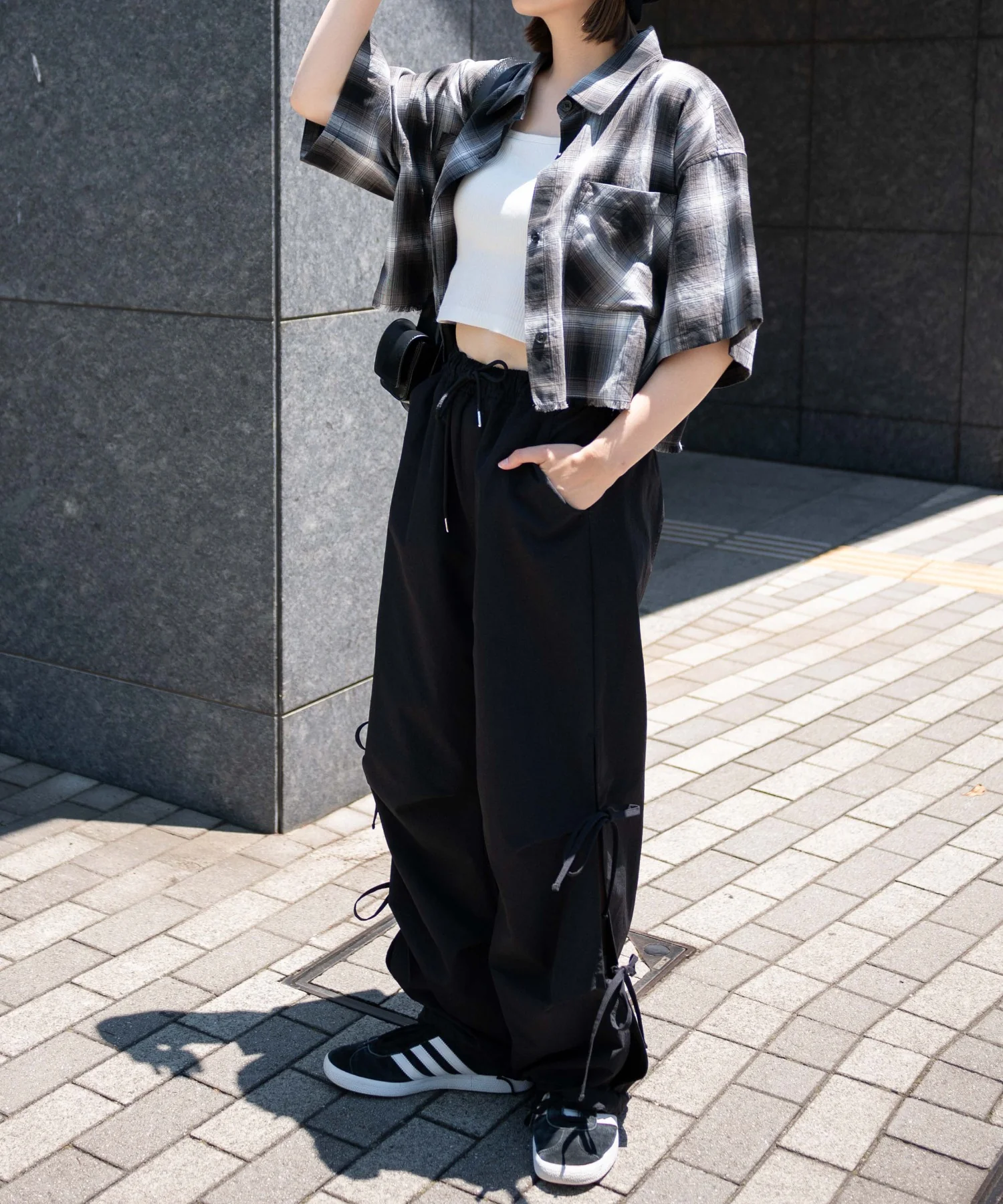 サイドリボンパラシュートパンツ - Image 13