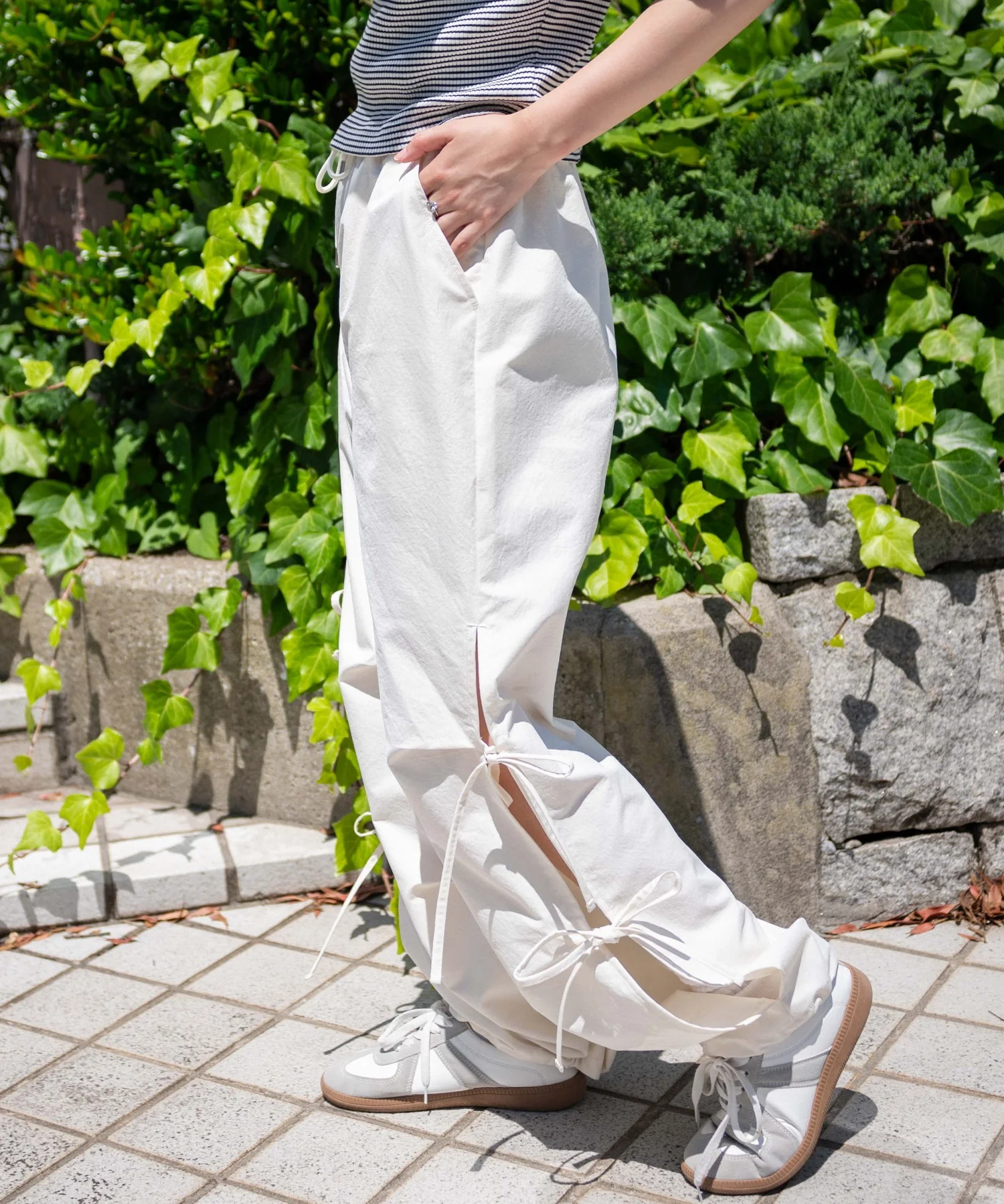 サイドリボンパラシュートパンツ - Image 20