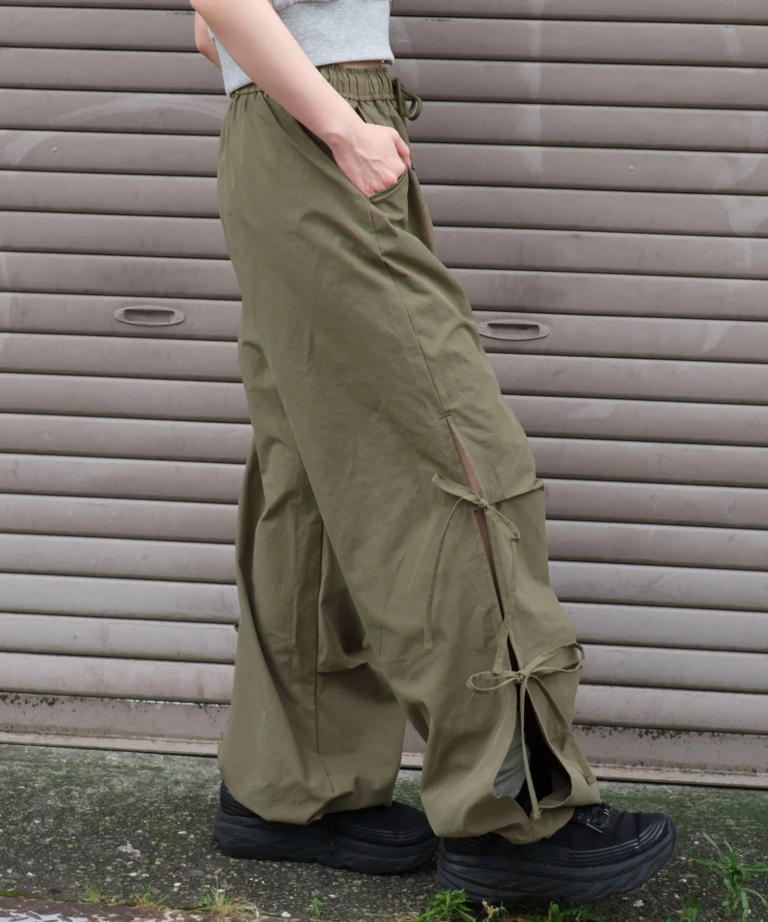 サイドリボンパラシュートパンツ - Image 23