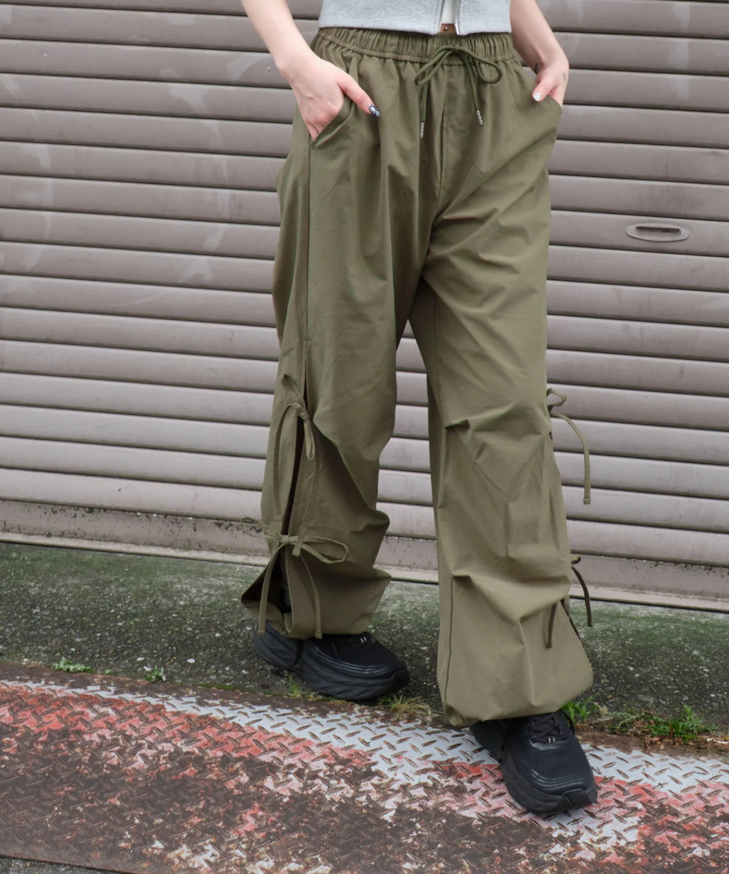 サイドリボンパラシュートパンツ - Image 24