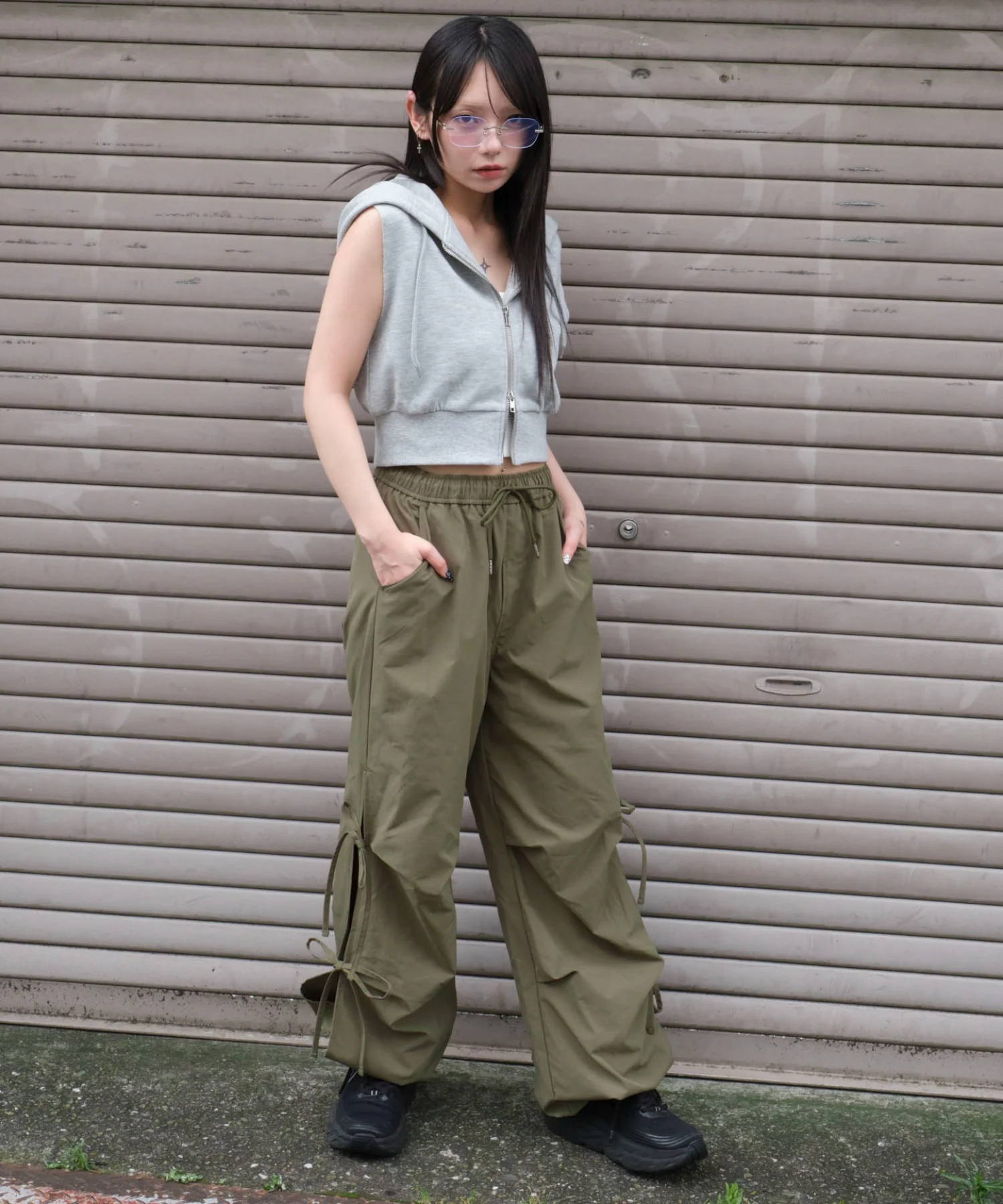 サイドリボンパラシュートパンツ - Image 26