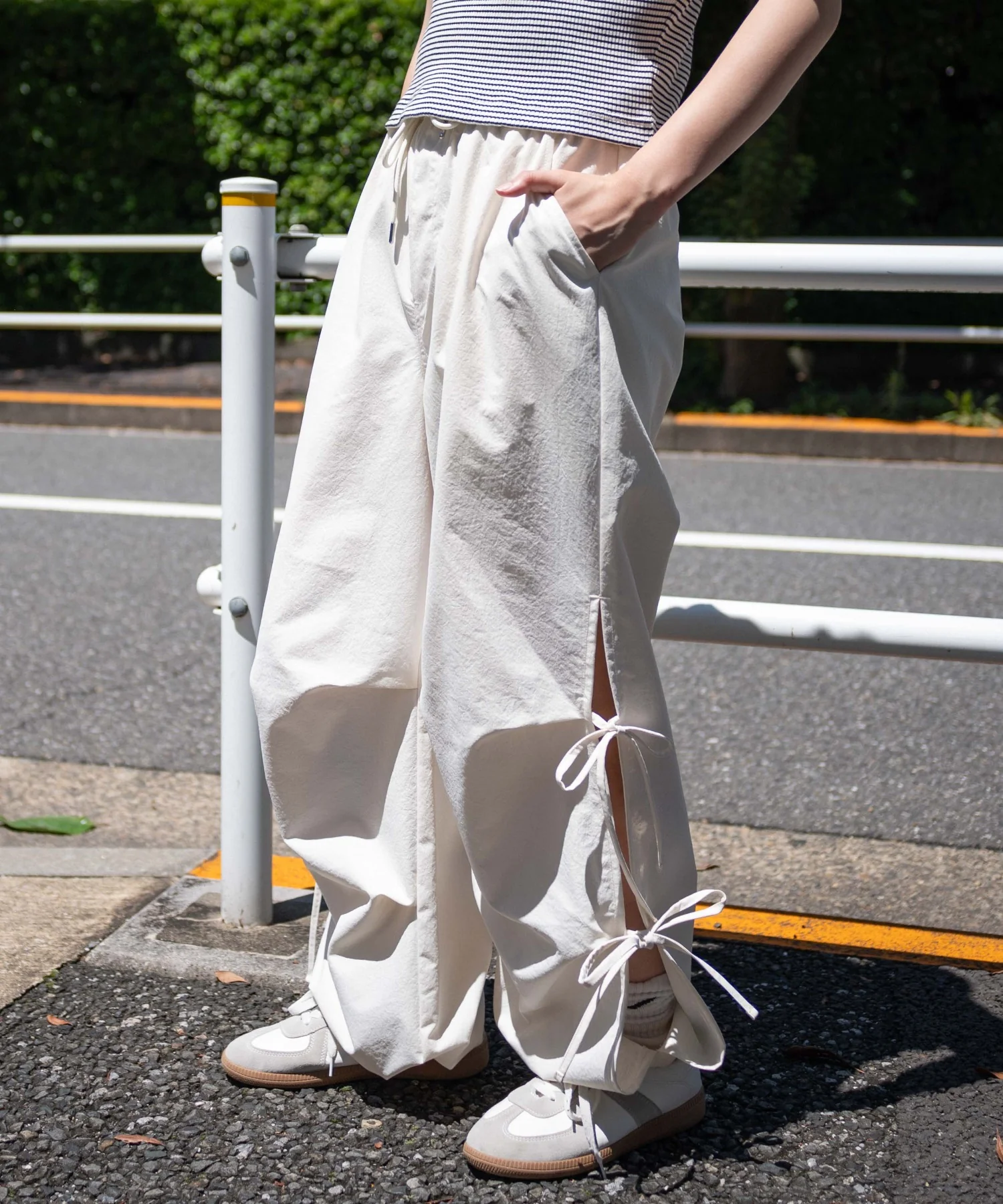 サイドリボンパラシュートパンツ - Image 3