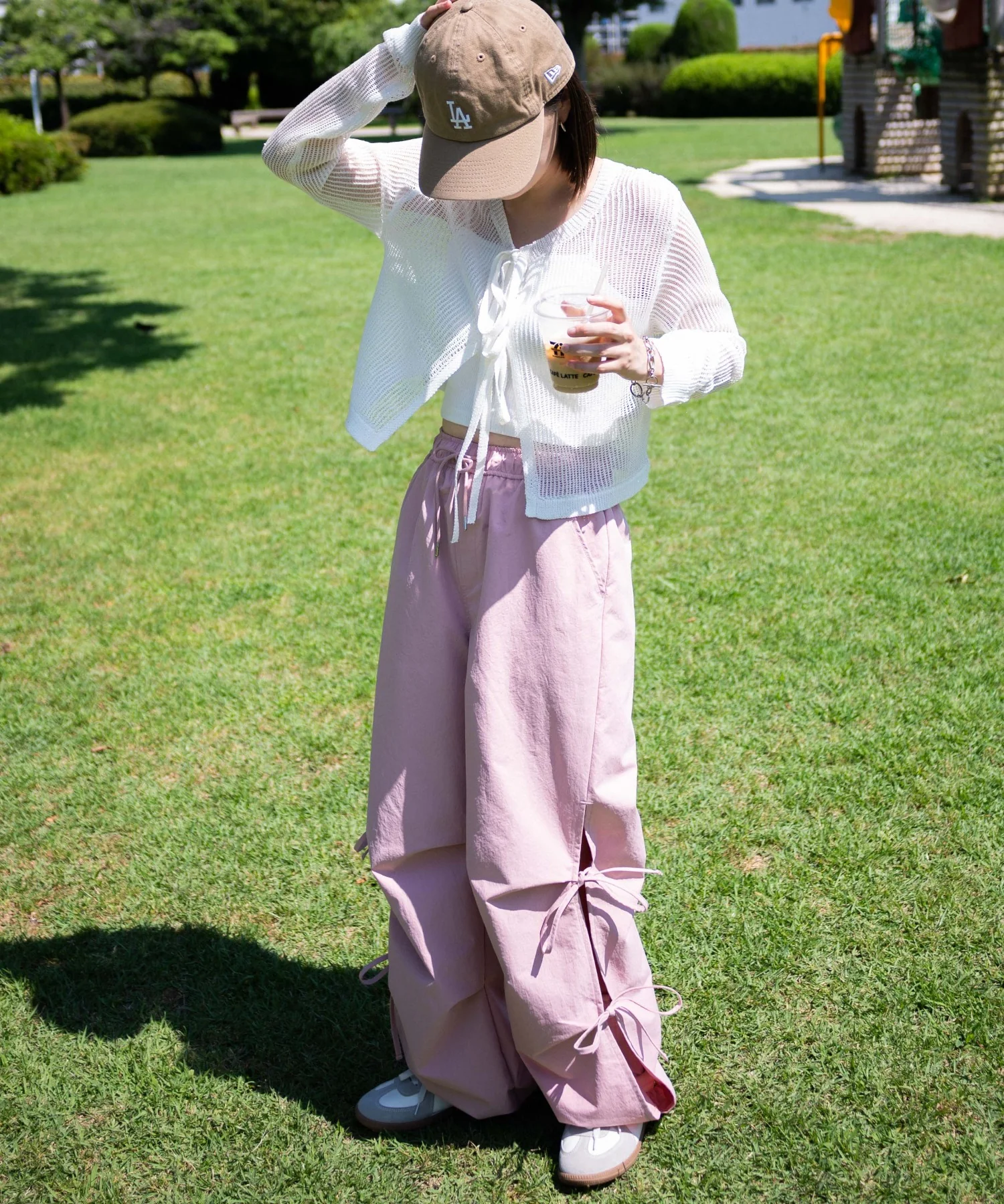 サイドリボンパラシュートパンツ - Image 8