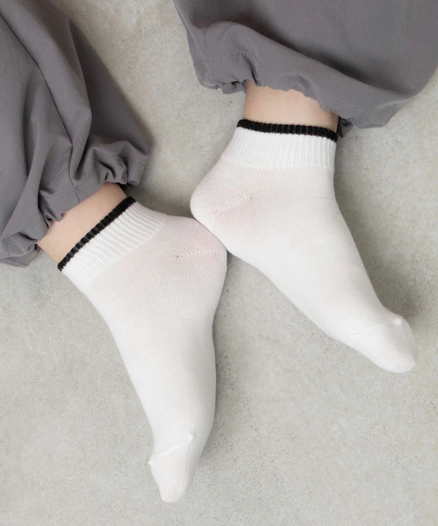 ラインショートソックス(23-25cm)