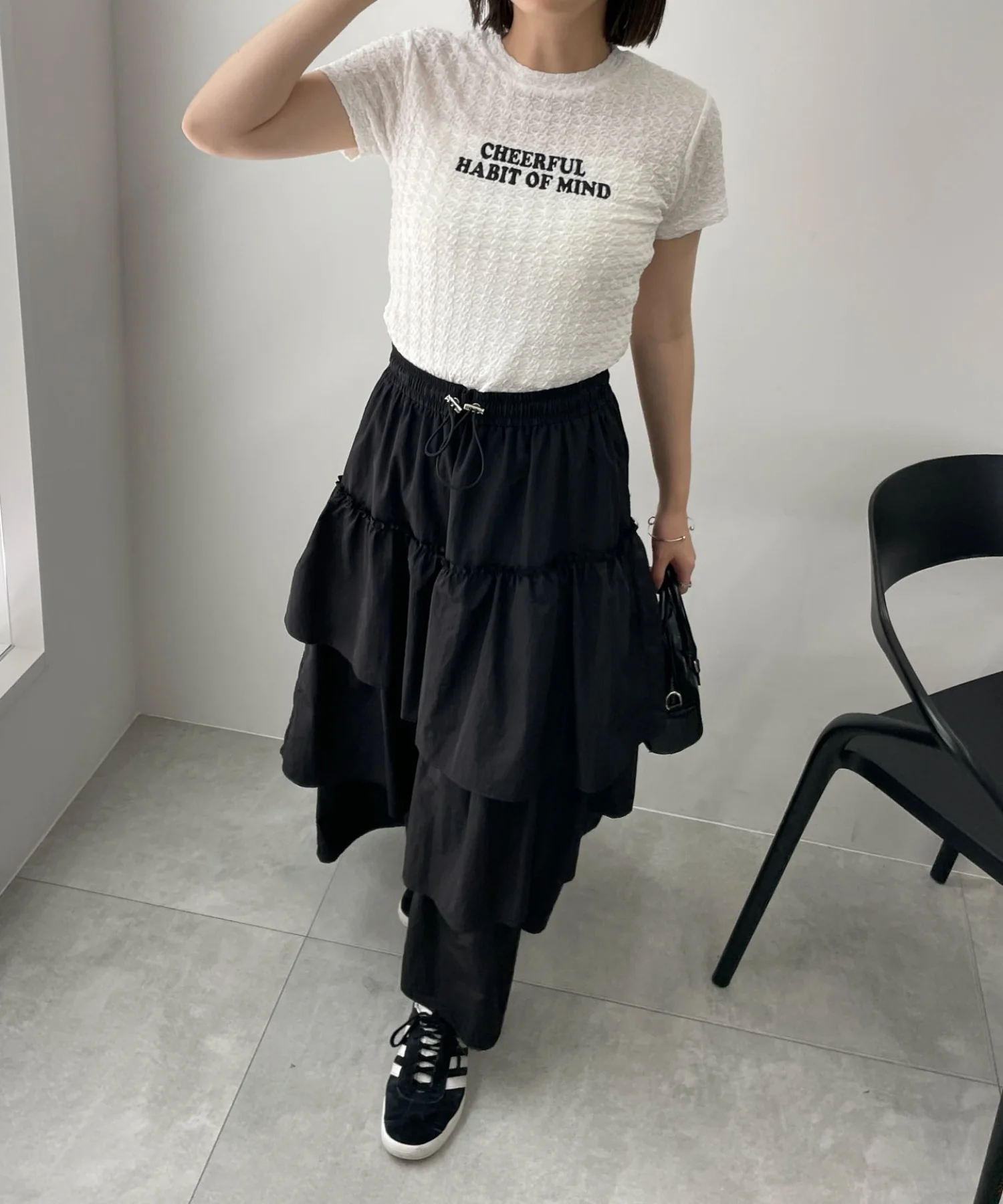 ナイロンティアードロングスカート - Image 6