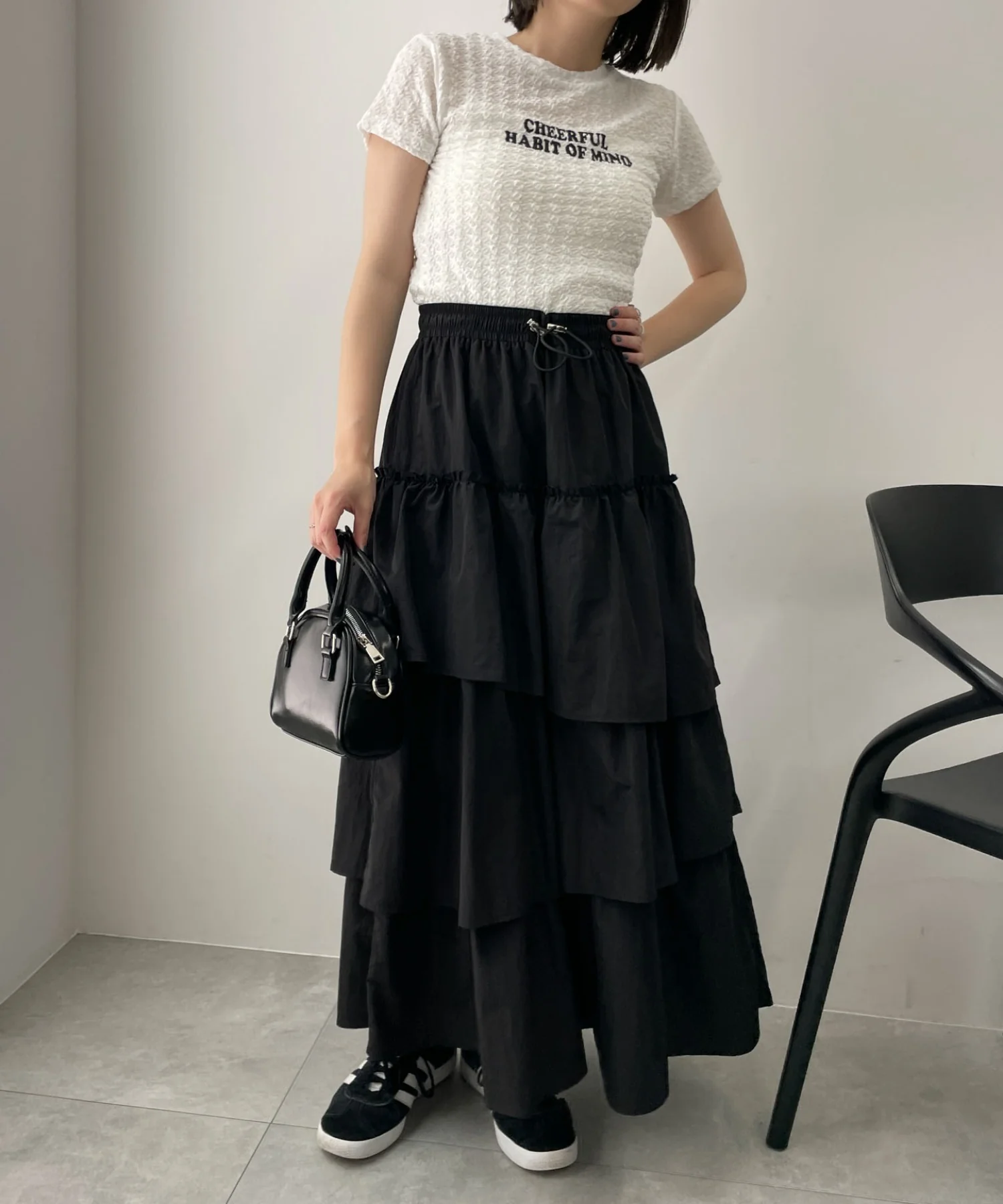 ナイロンティアードロングスカート - Image 7
