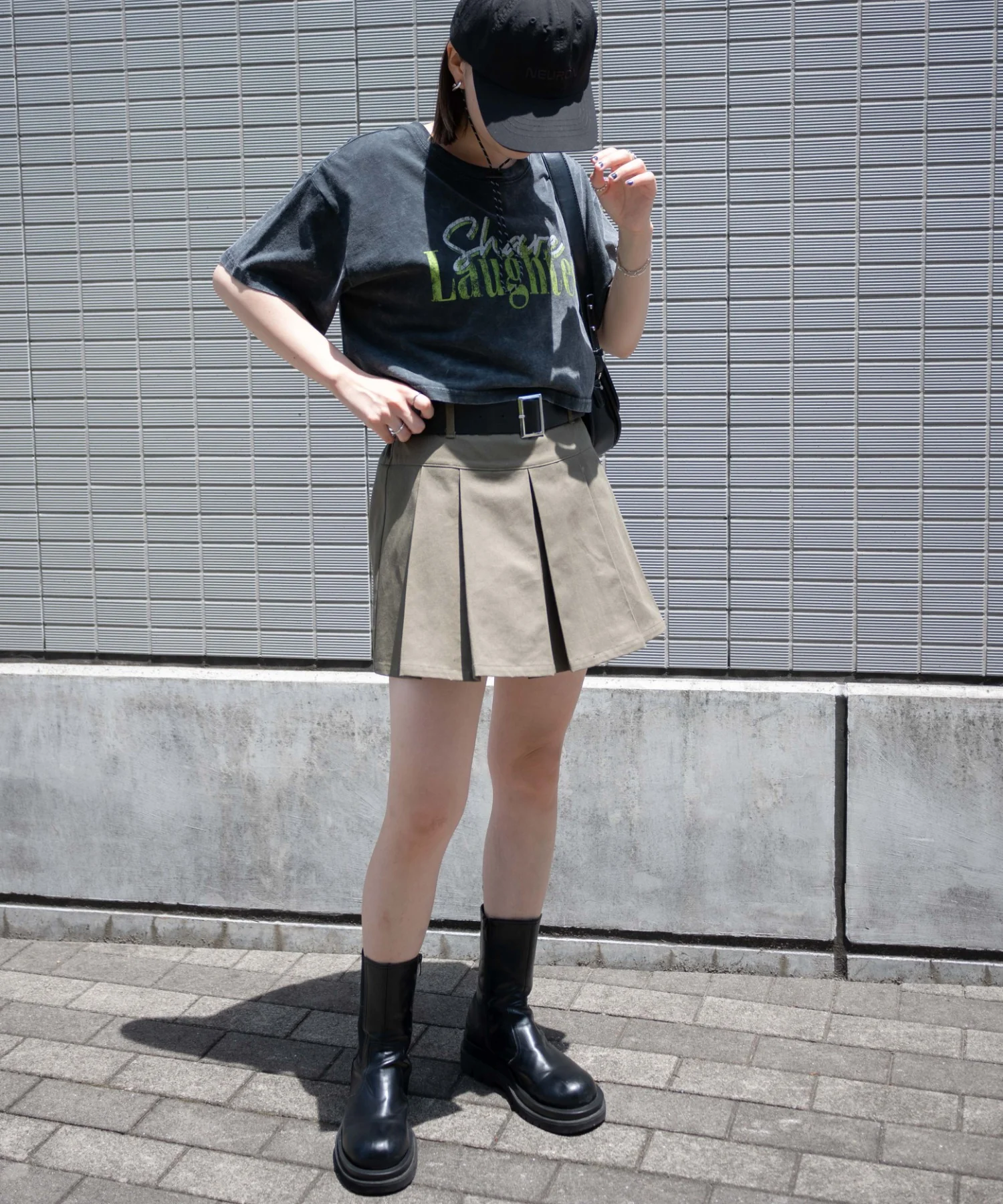 ベルト付チノプリーツスカパン - Image 4