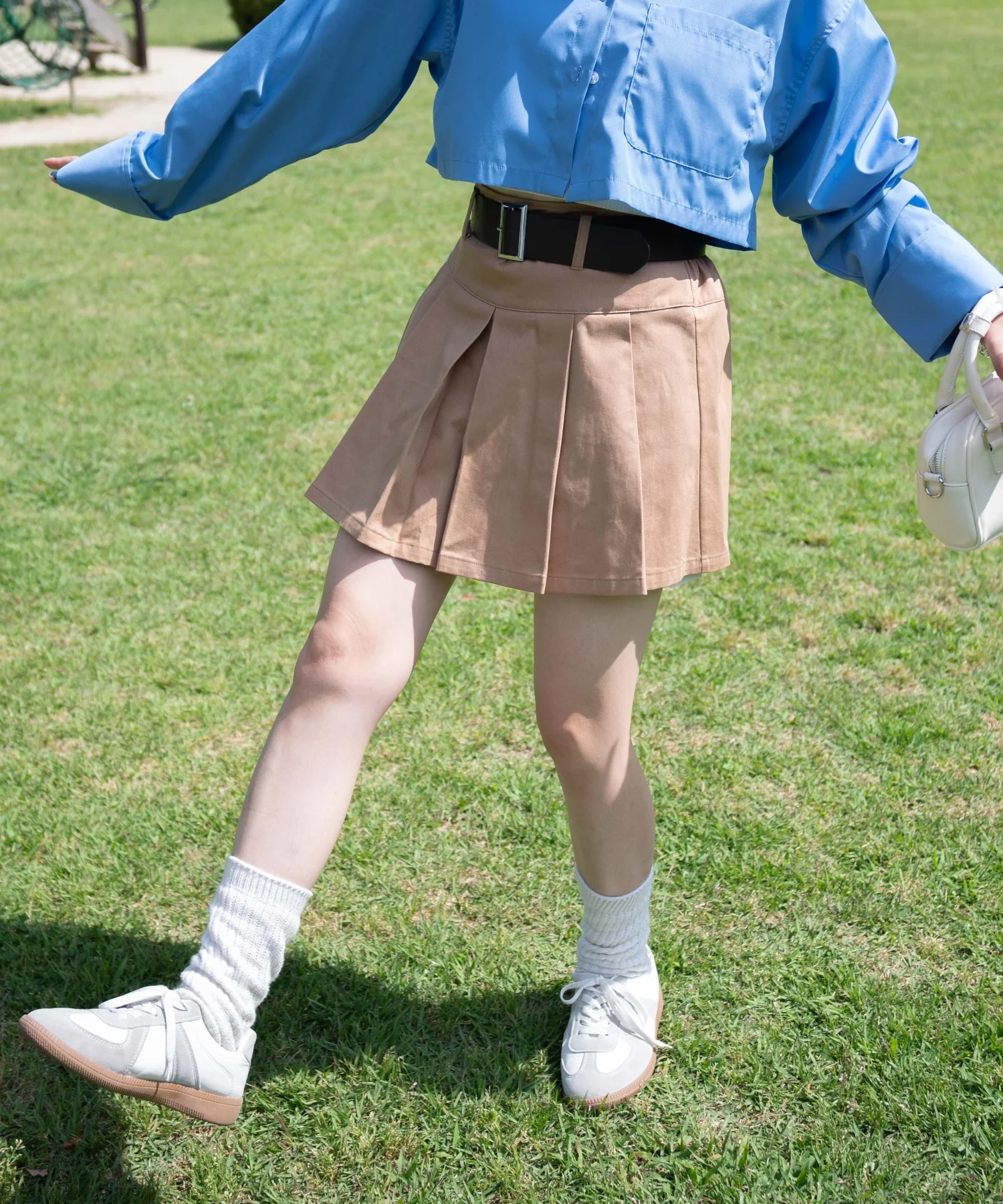 ベルト付チノプリーツスカパン - Image 6