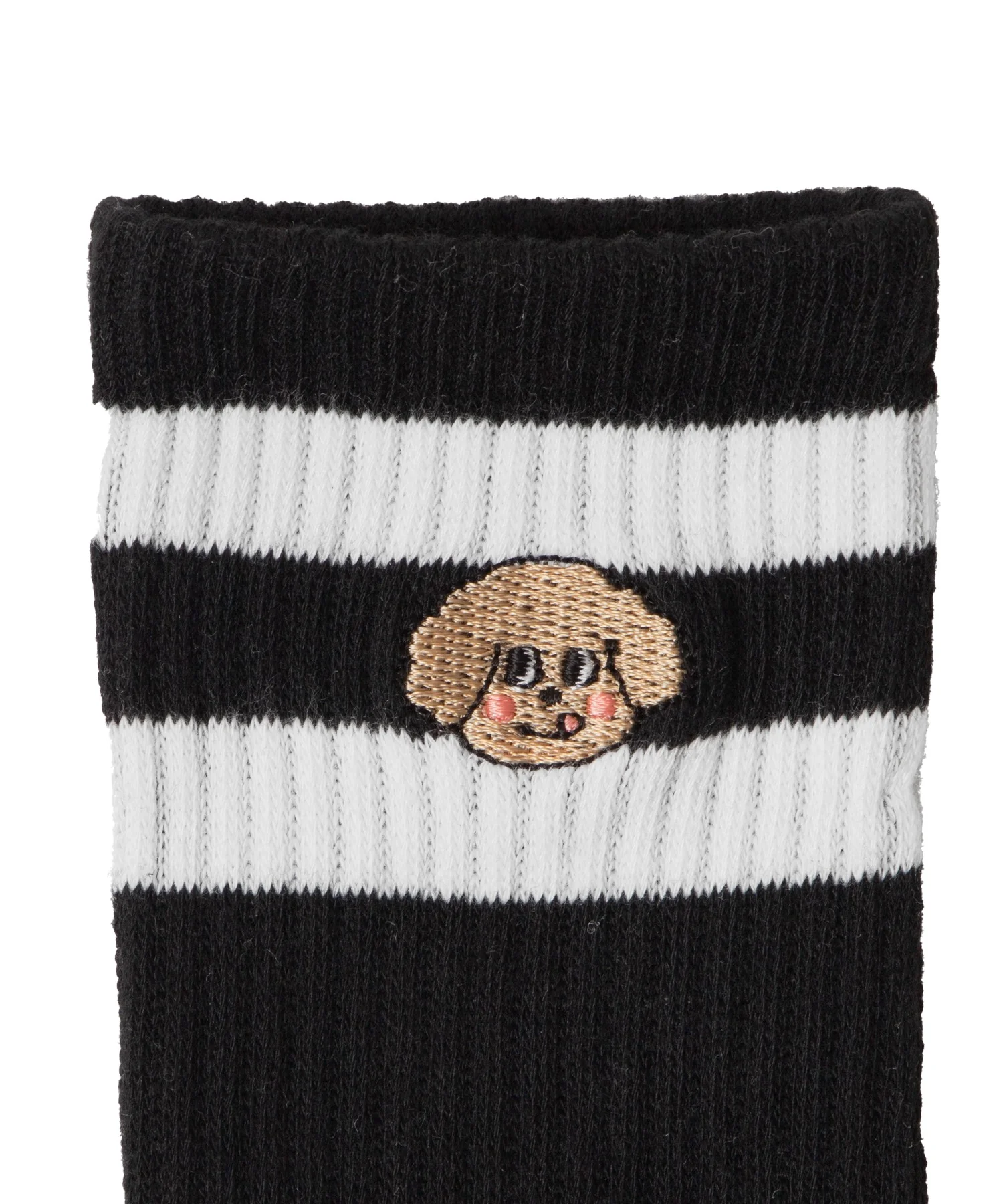 ラインモコイヌ刺繍クルーソックス(23-25cm) - Image 7