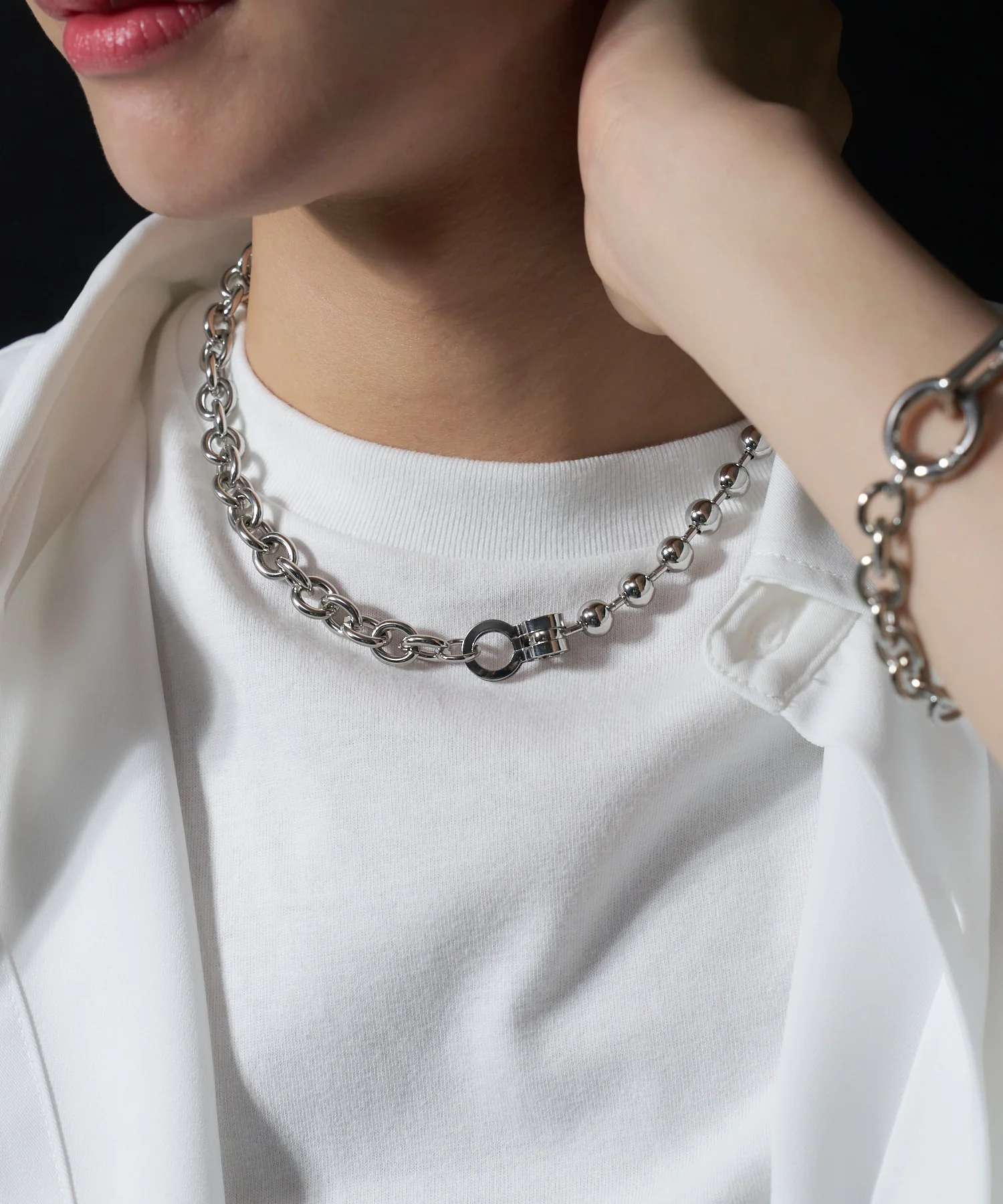 Mミックスチェーンネックレス - Image 24