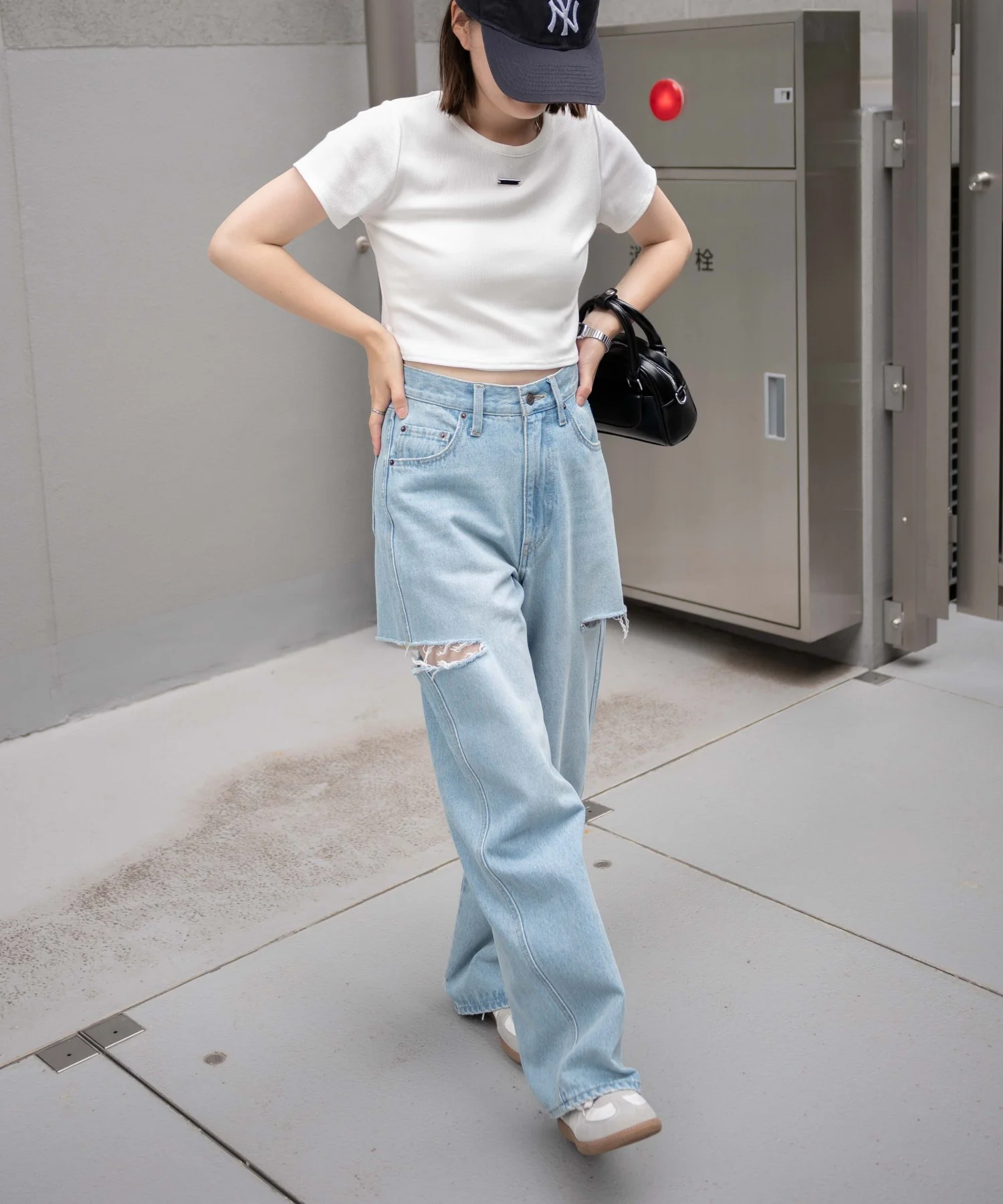サイドスリットデニムストレートパンツ - Image 13