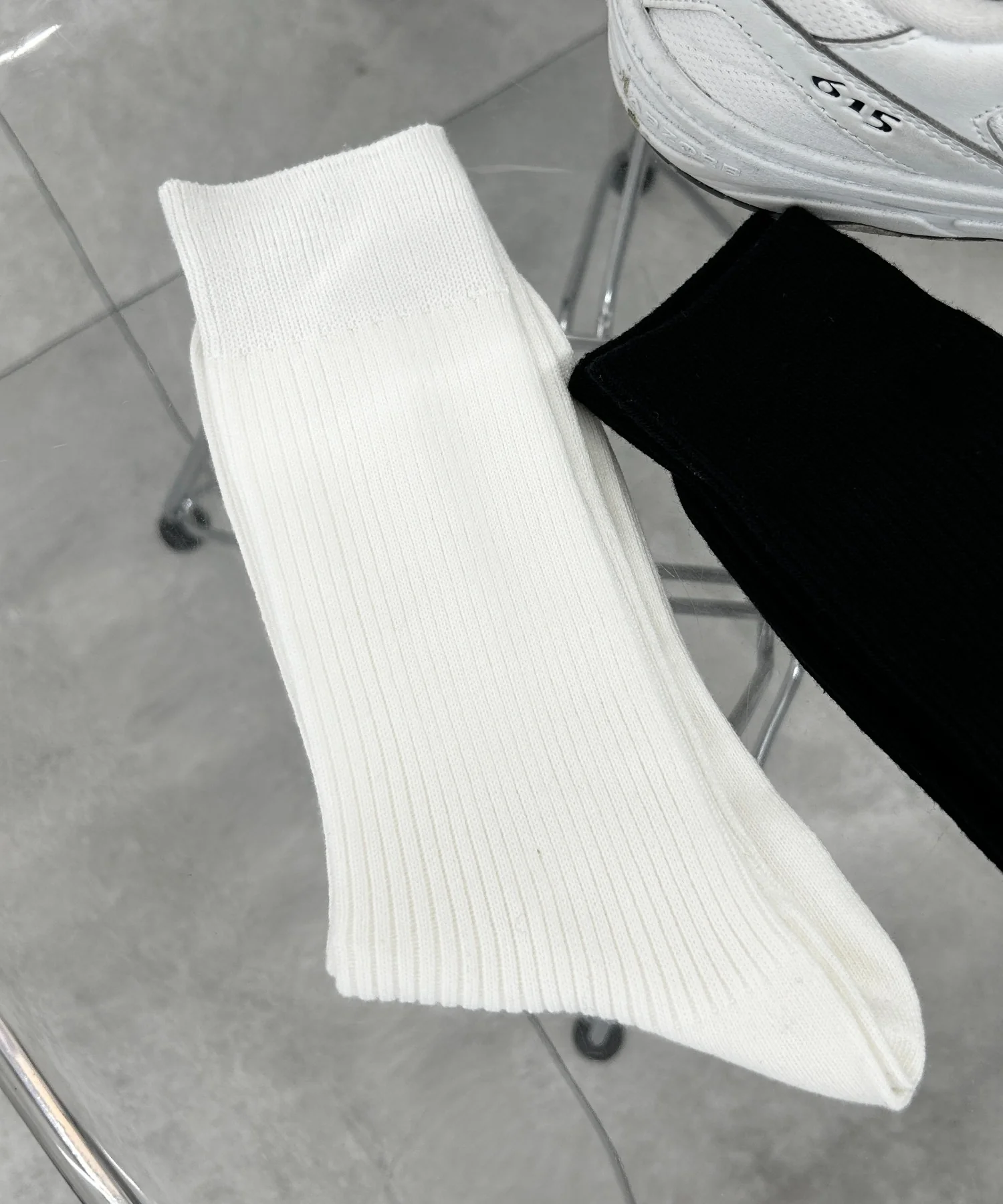 リブ無地ソックス(R)(25-27cm) - Image 4