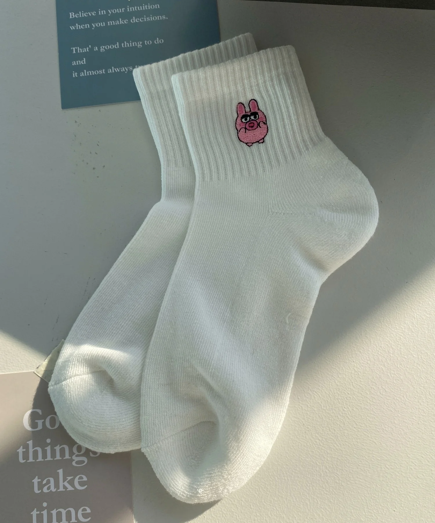 アニマル刺繍アンクル底パイルソックス(23-25cm) - Image 16