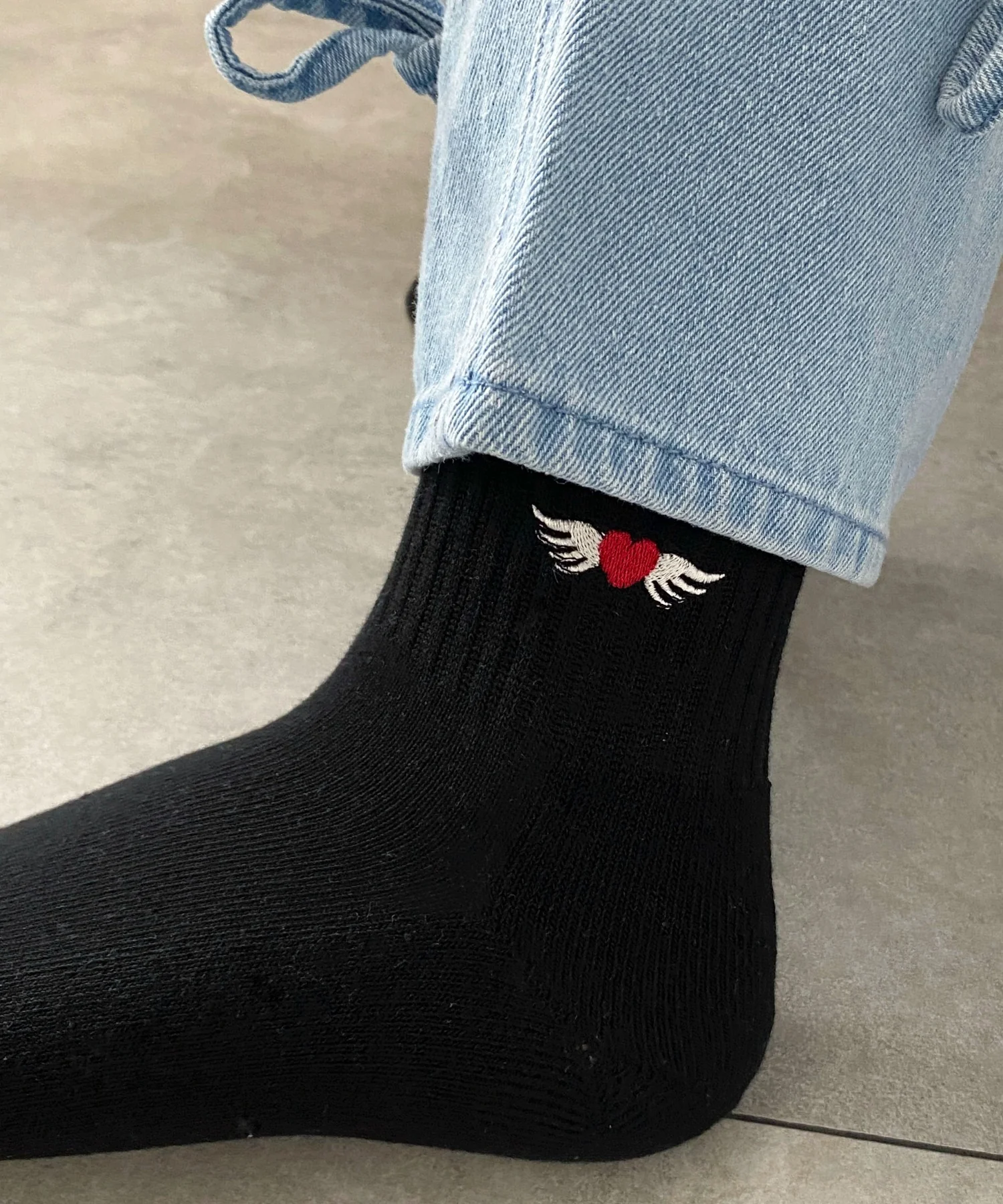 モチーフ刺繍アンクル底パイルソックス(23-25cm) - Image 15