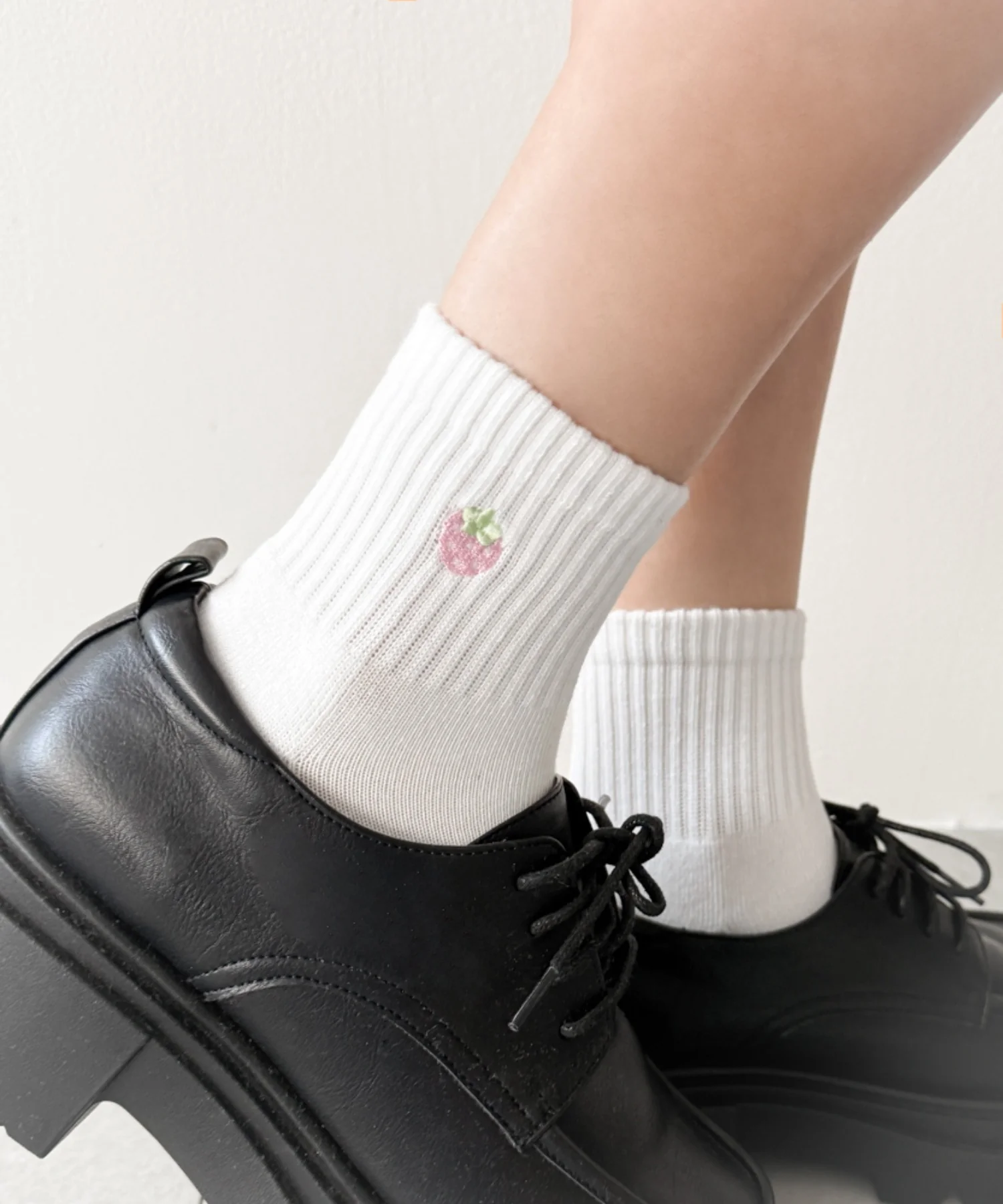 モチーフ刺繍アンクル底パイルソックス(23-25cm) - Image 21