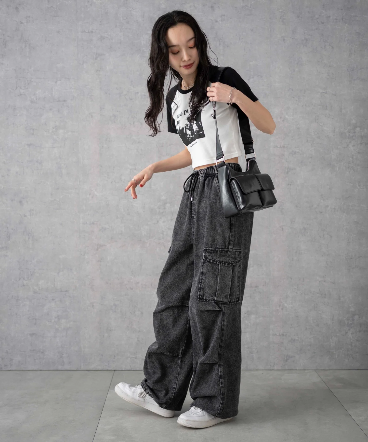 デニムパラシュートカーゴパンツ - Image 13