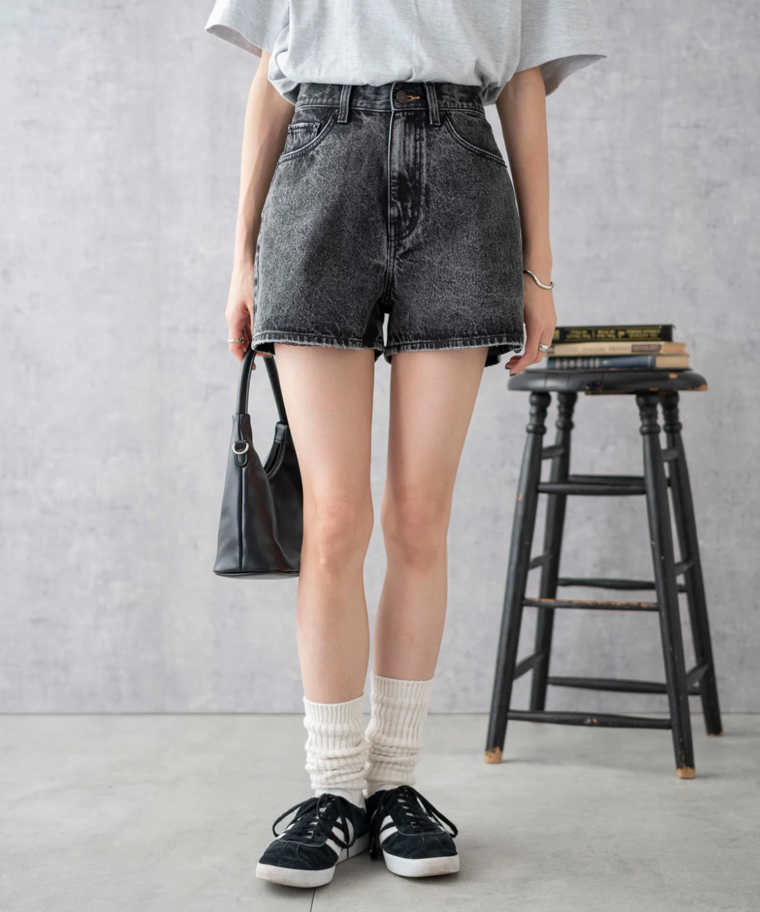 台形デニムショートパンツ - Image 15