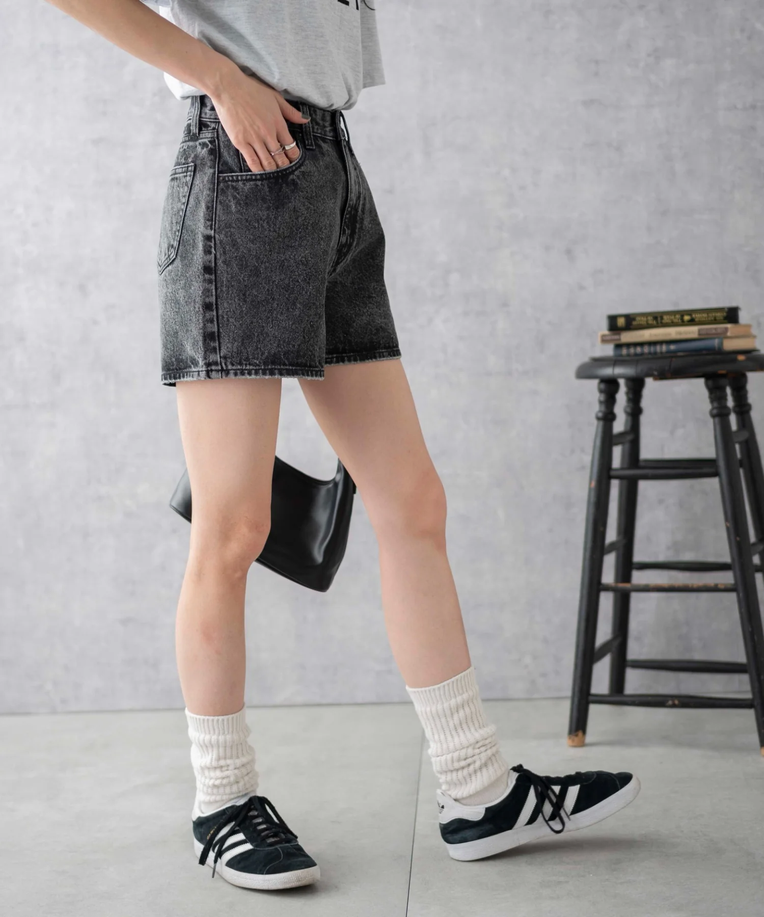 台形デニムショートパンツ - Image 17