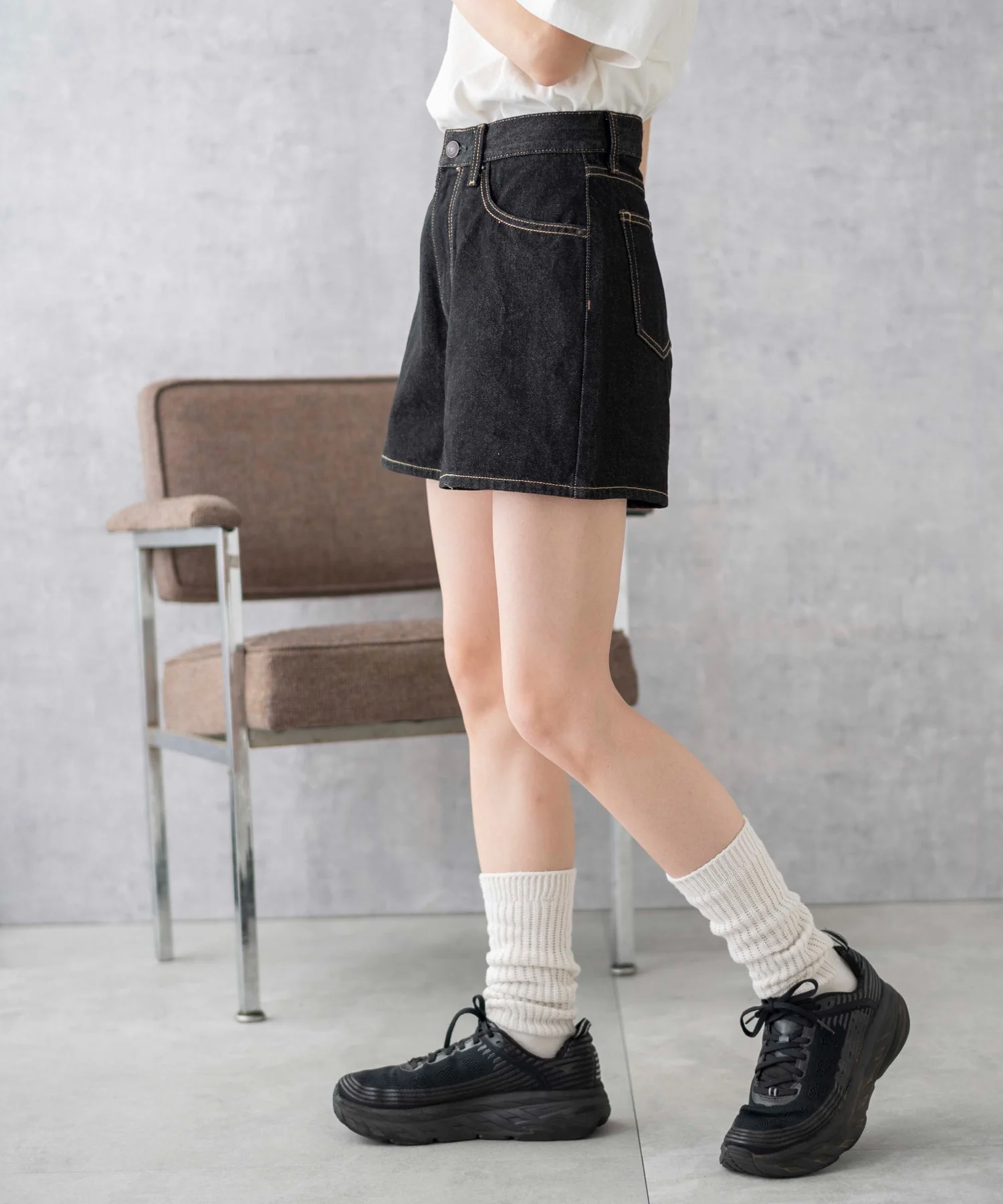 台形デニムショートパンツ - Image 38