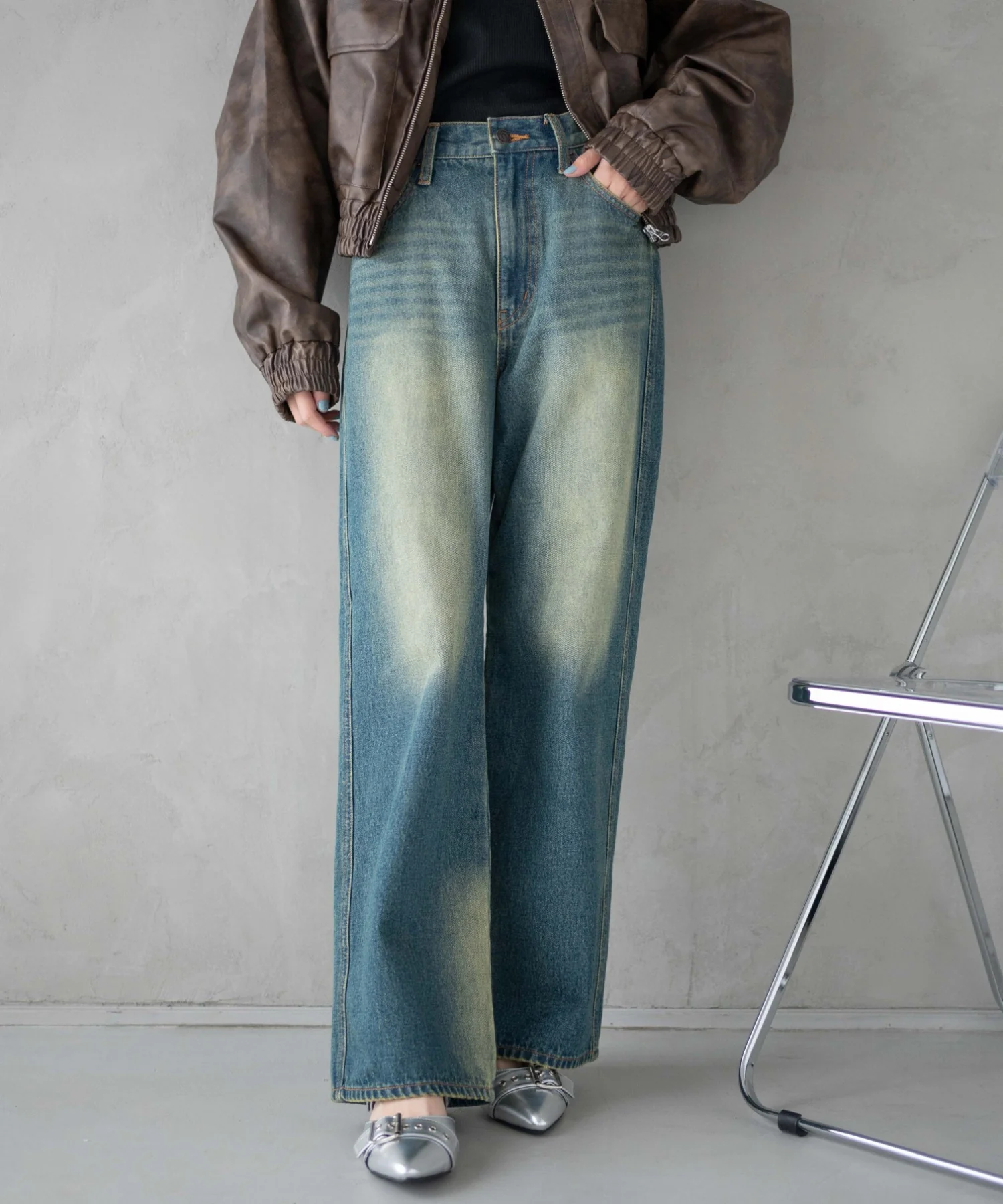 ストレートデニムパンツ - Image 23