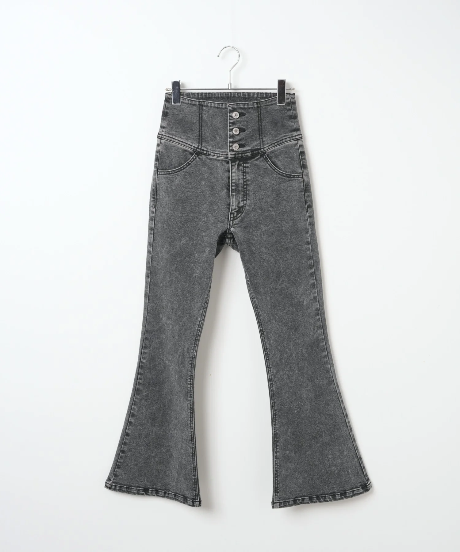 ハイウエストストレッチフレアデニムパンツ - Image 37