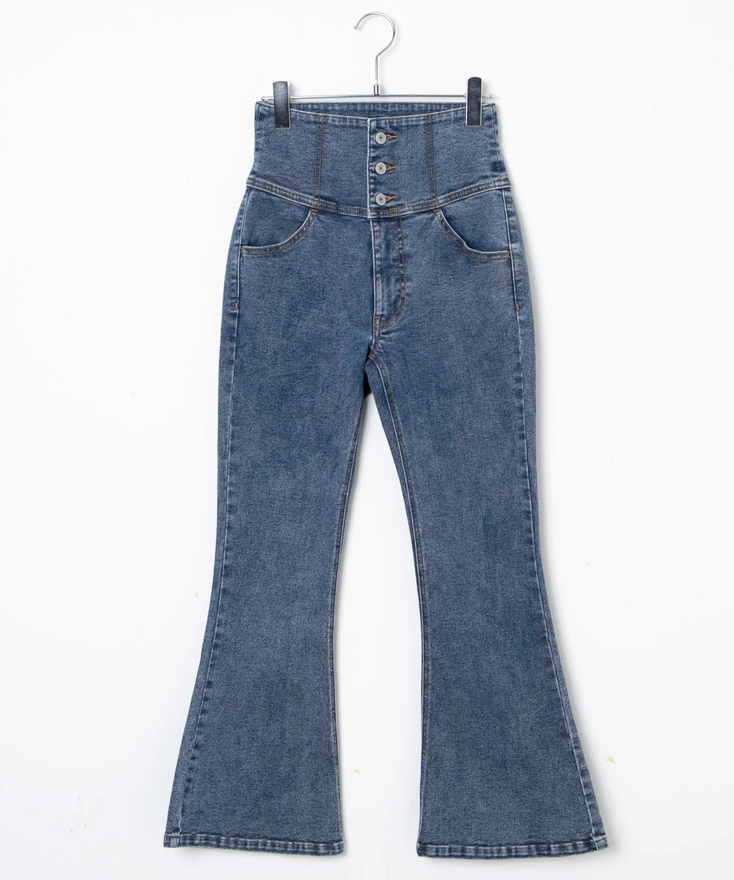 ハイウエストストレッチフレアデニムパンツ - Image 39