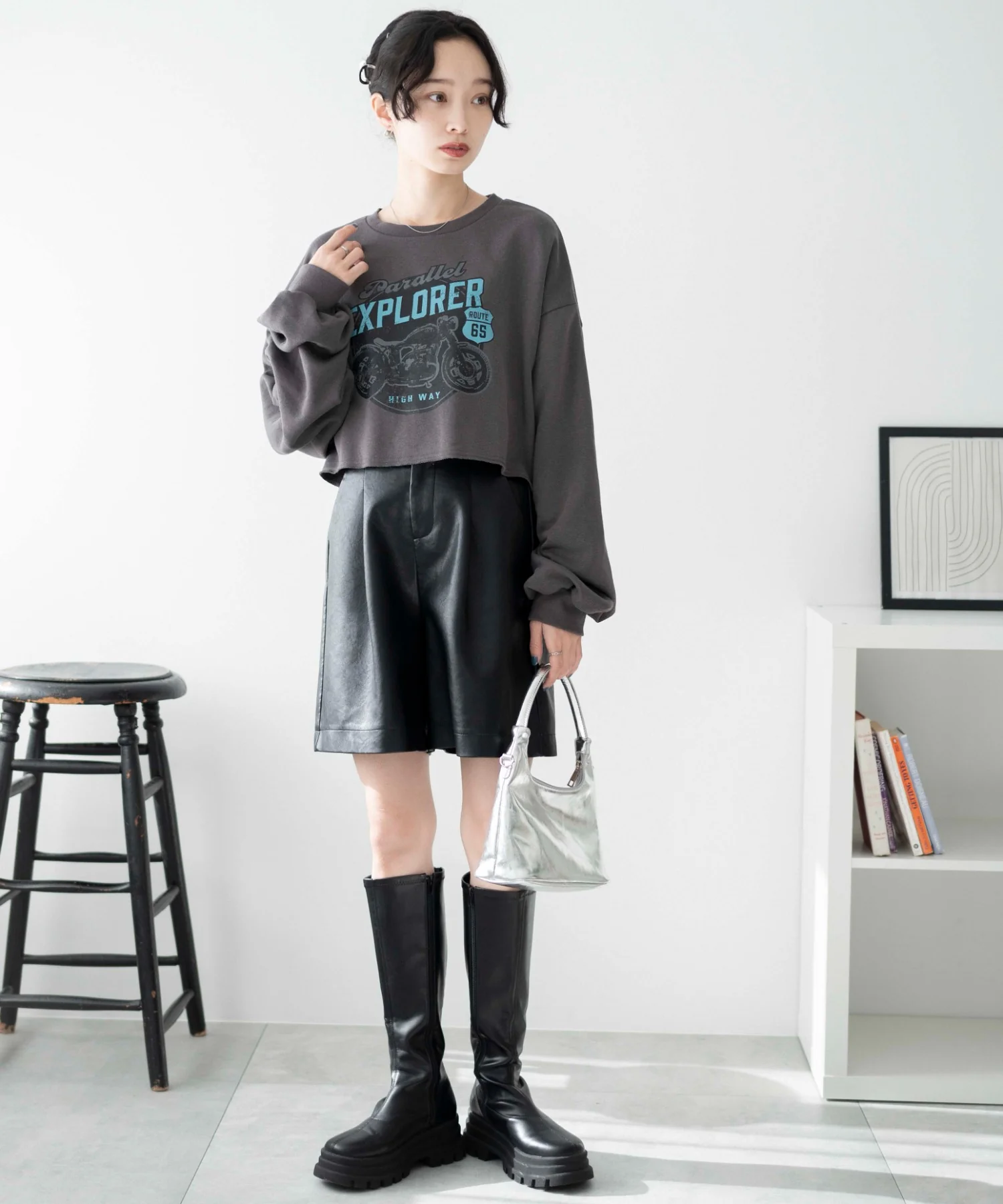 ヴィンテージライクショートスウェット - Image 18