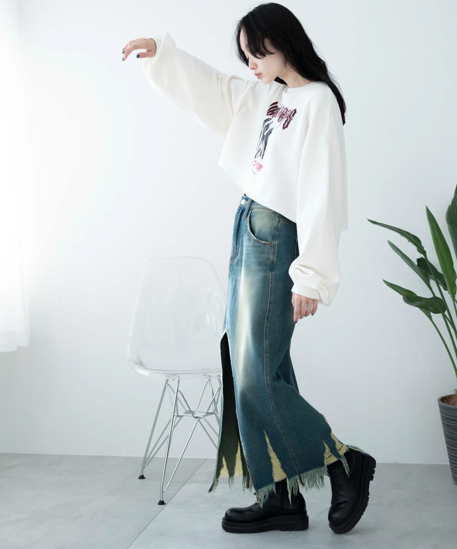 ヴィンテージライクショートスウェット - Image 30