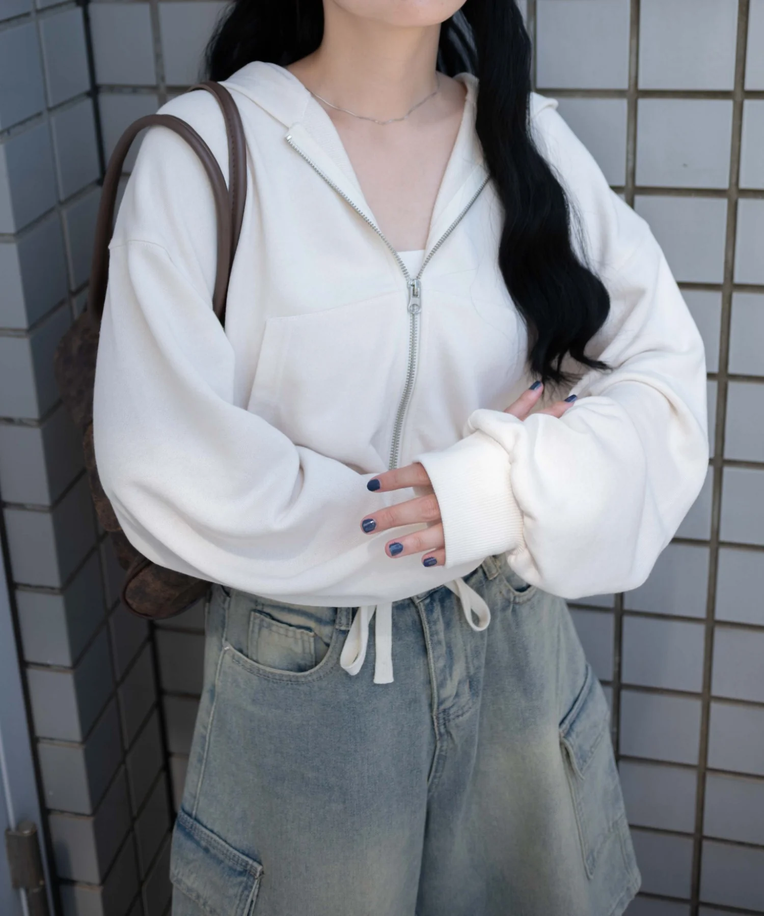 ショートジップパーカー - Image 17