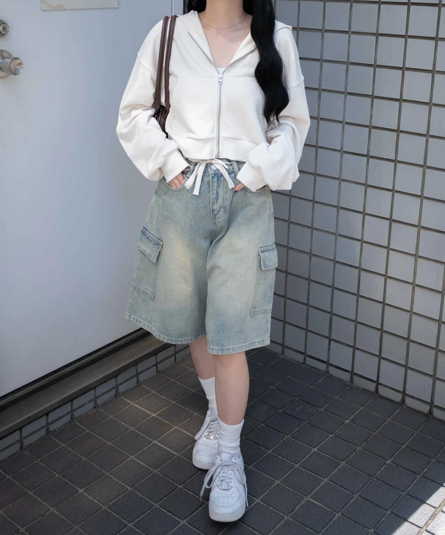 ショートジップパーカー - Image 7