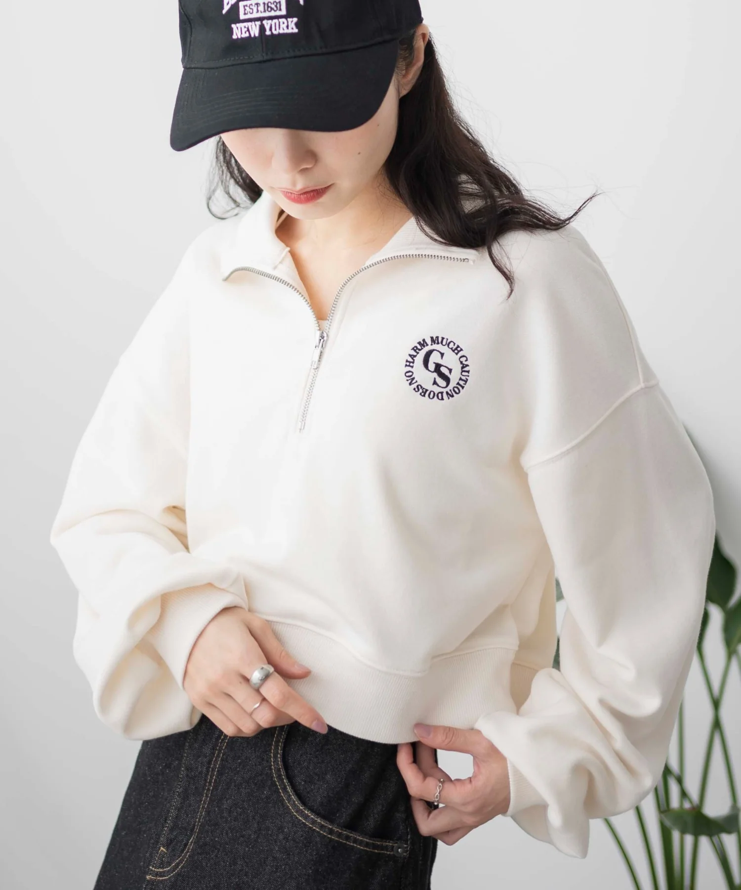 ハーフジップショートスウェット - Image 11