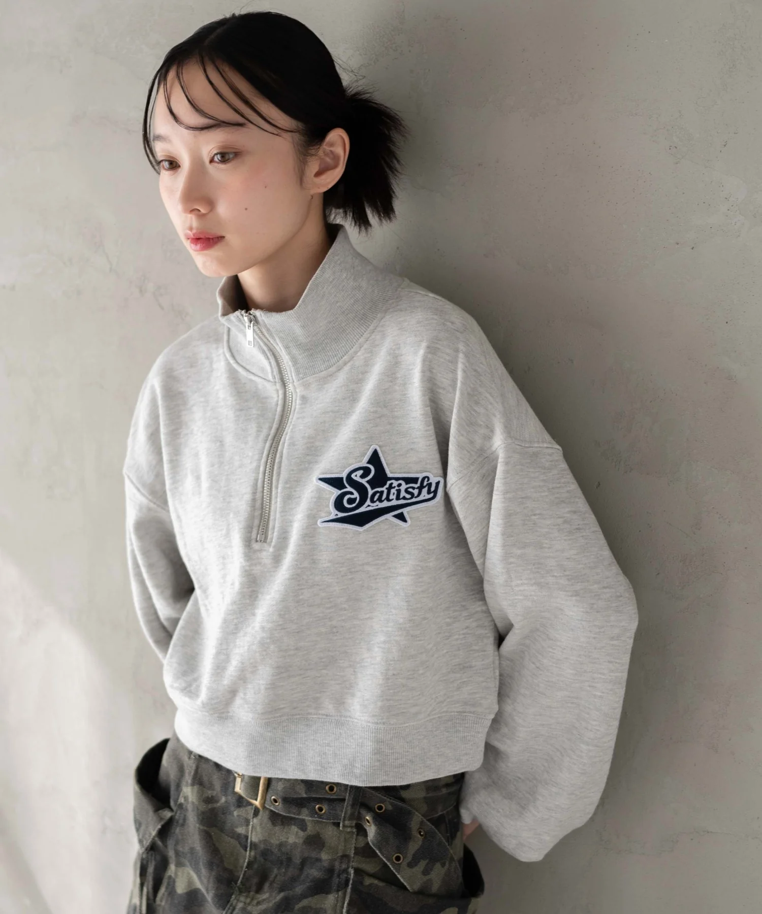 ハーフジップショートスウェット - Image 13