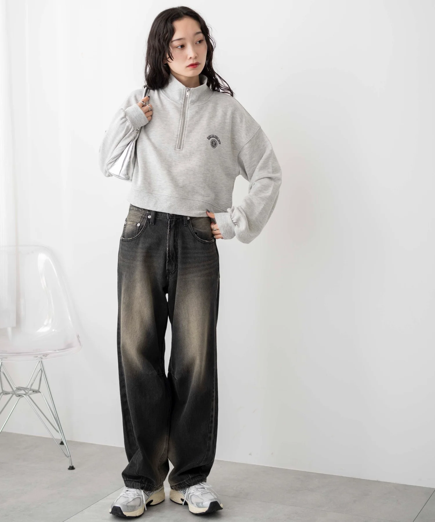 ハーフジップショートスウェット - Image 14