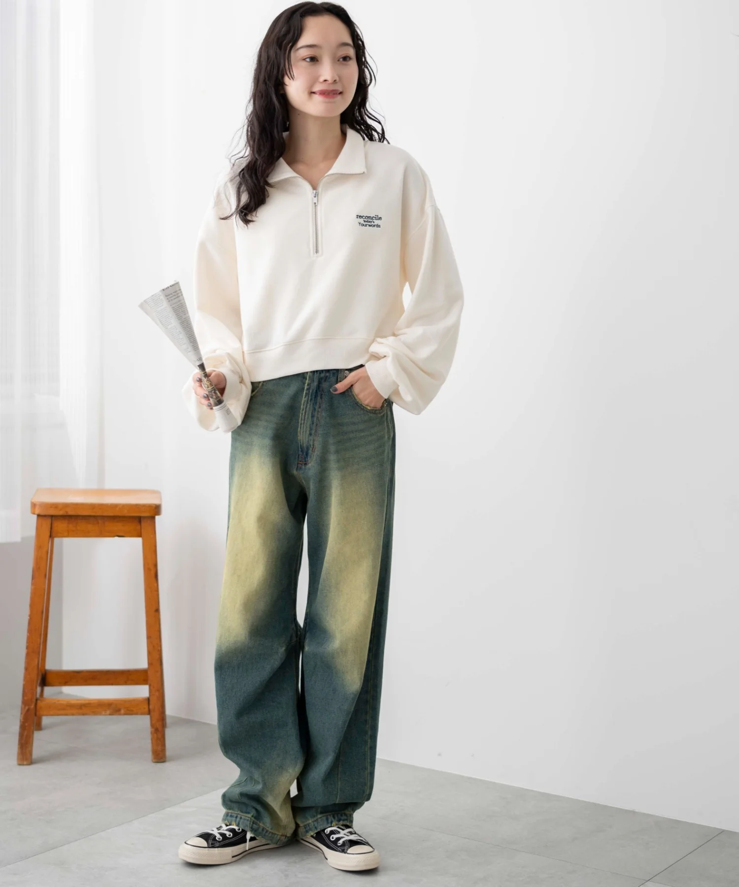 ハーフジップショートスウェット - Image 22