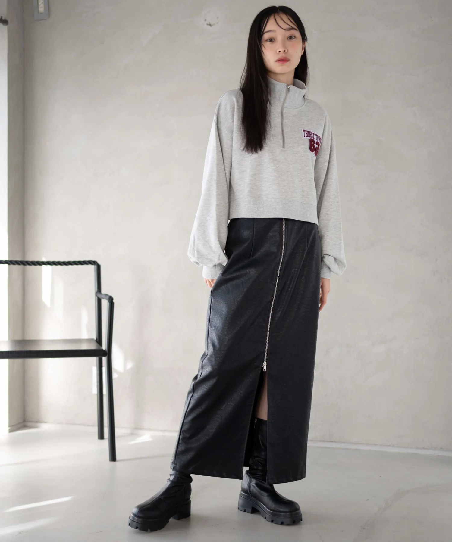 ハーフジップショートスウェット - Image 25
