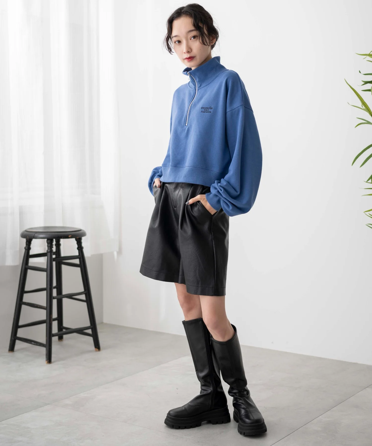 ハーフジップショートスウェット - Image 32