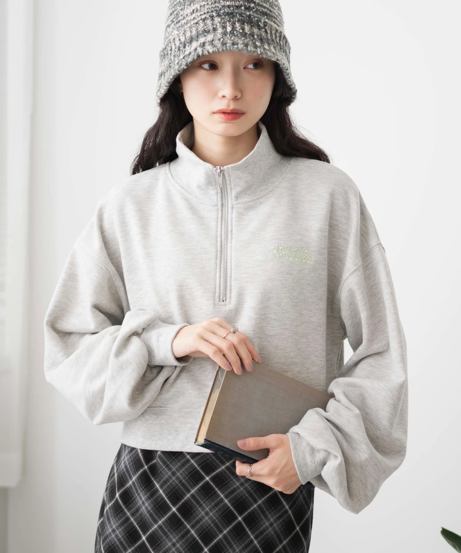 ハーフジップショートスウェット - Image 33