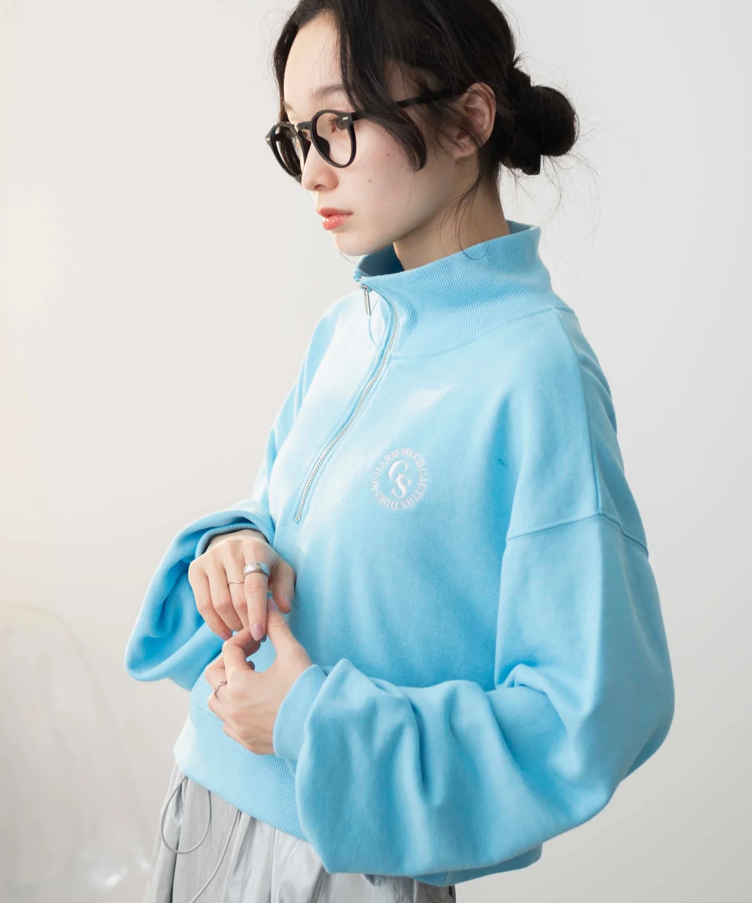ハーフジップショートスウェット - Image 40