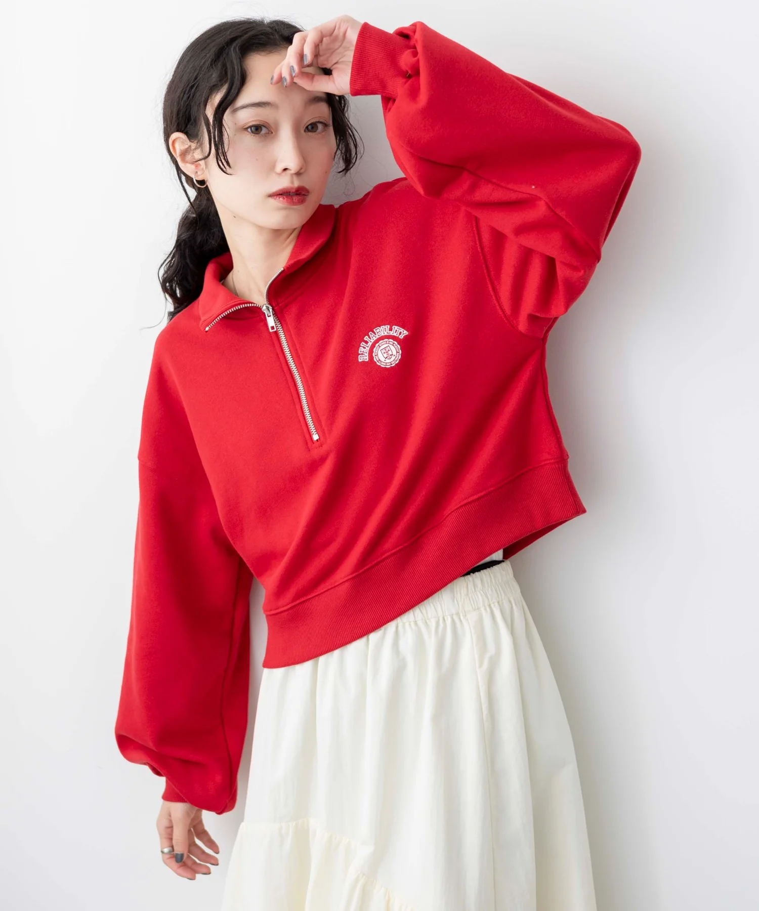 ハーフジップショートスウェット - Image 43