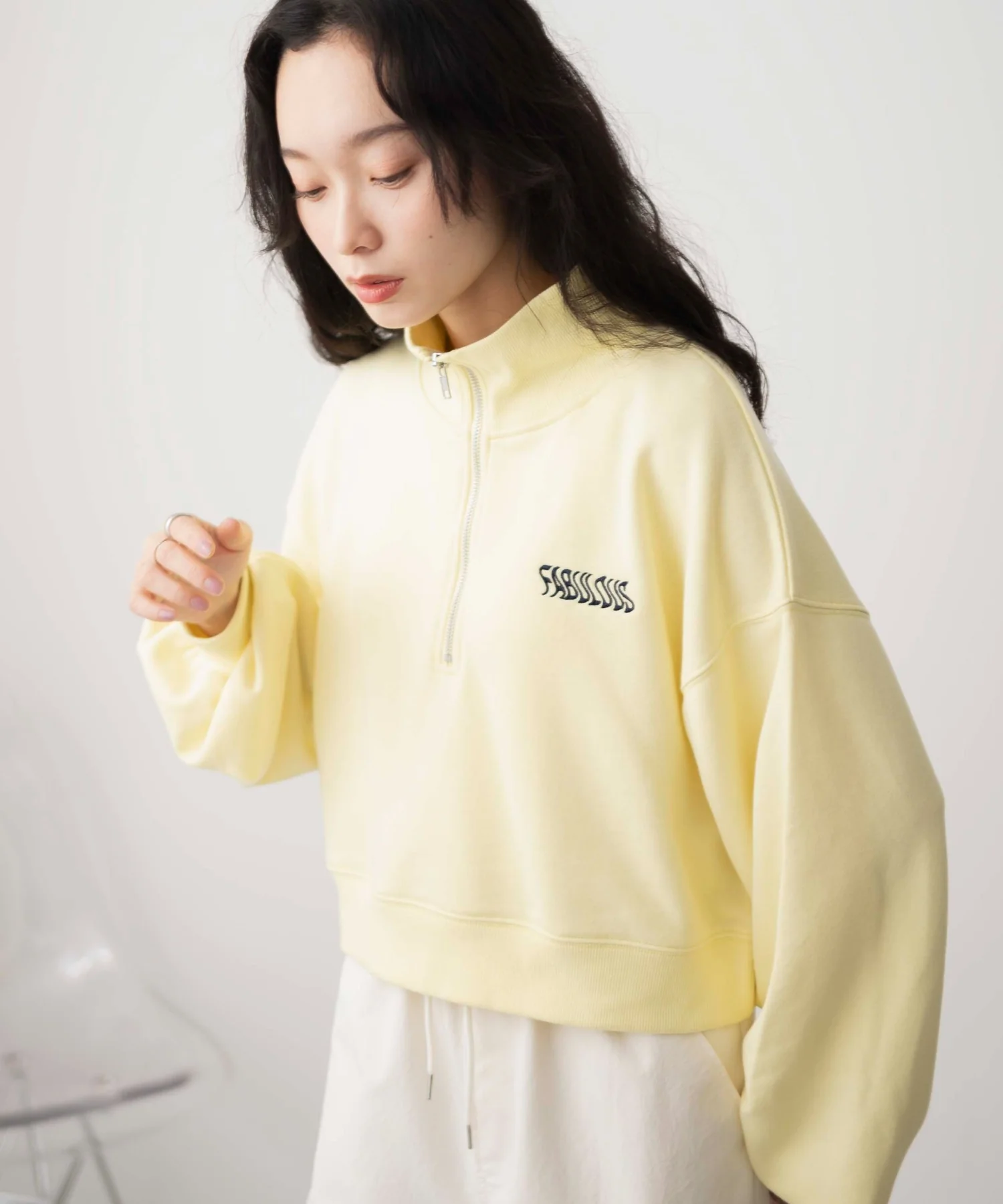 ハーフジップショートスウェット - Image 45