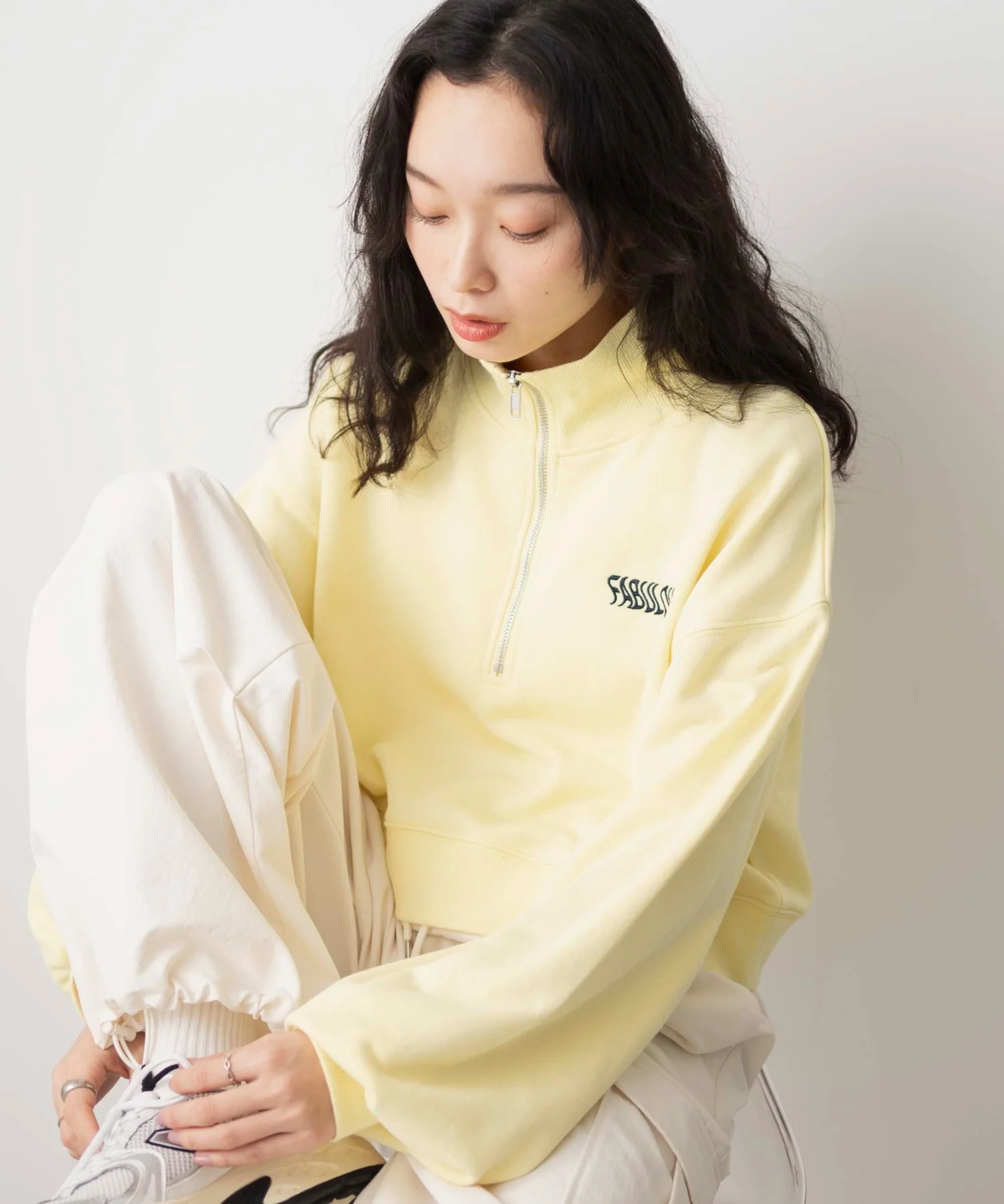 ハーフジップショートスウェット - Image 46