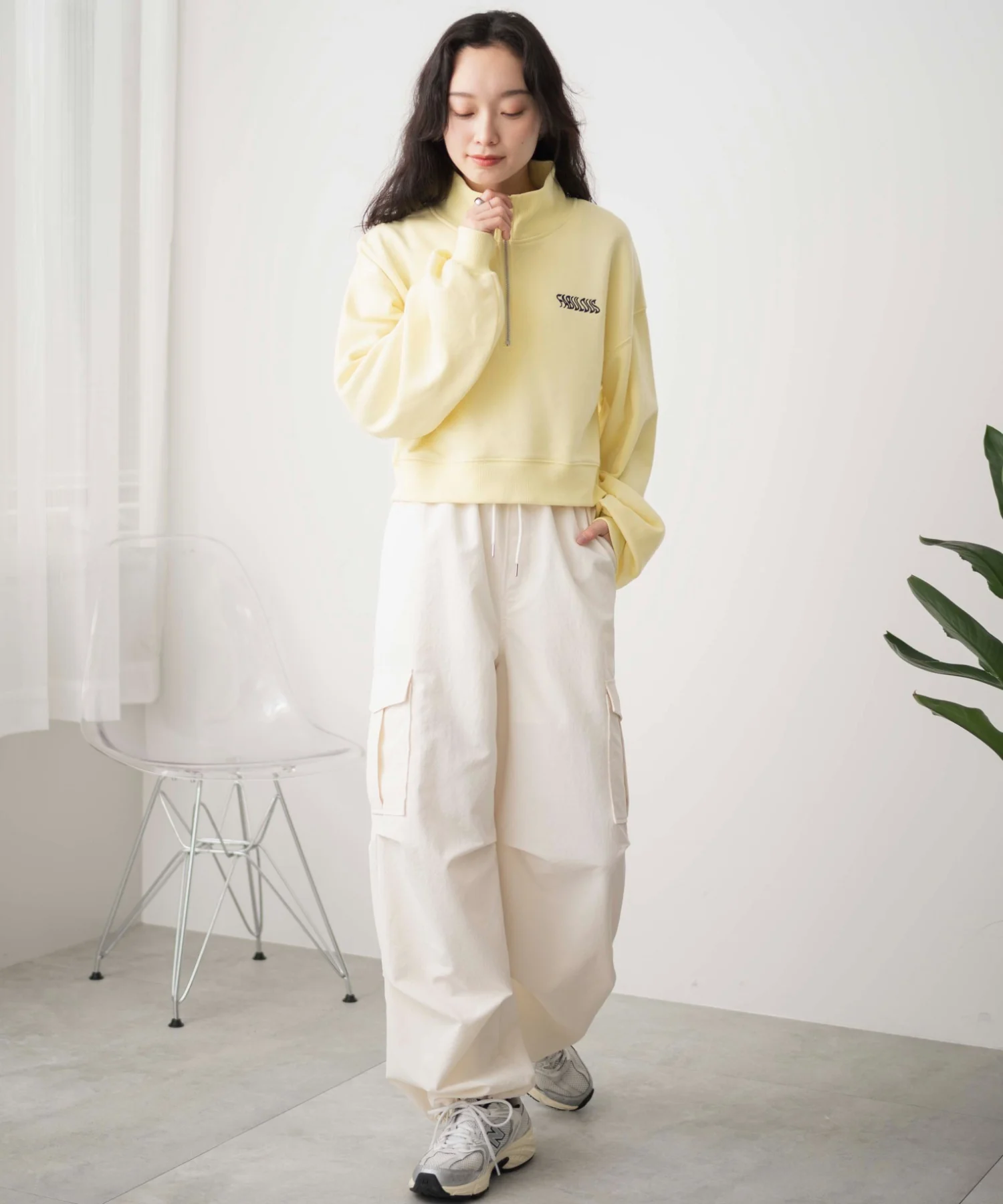ハーフジップショートスウェット - Image 47