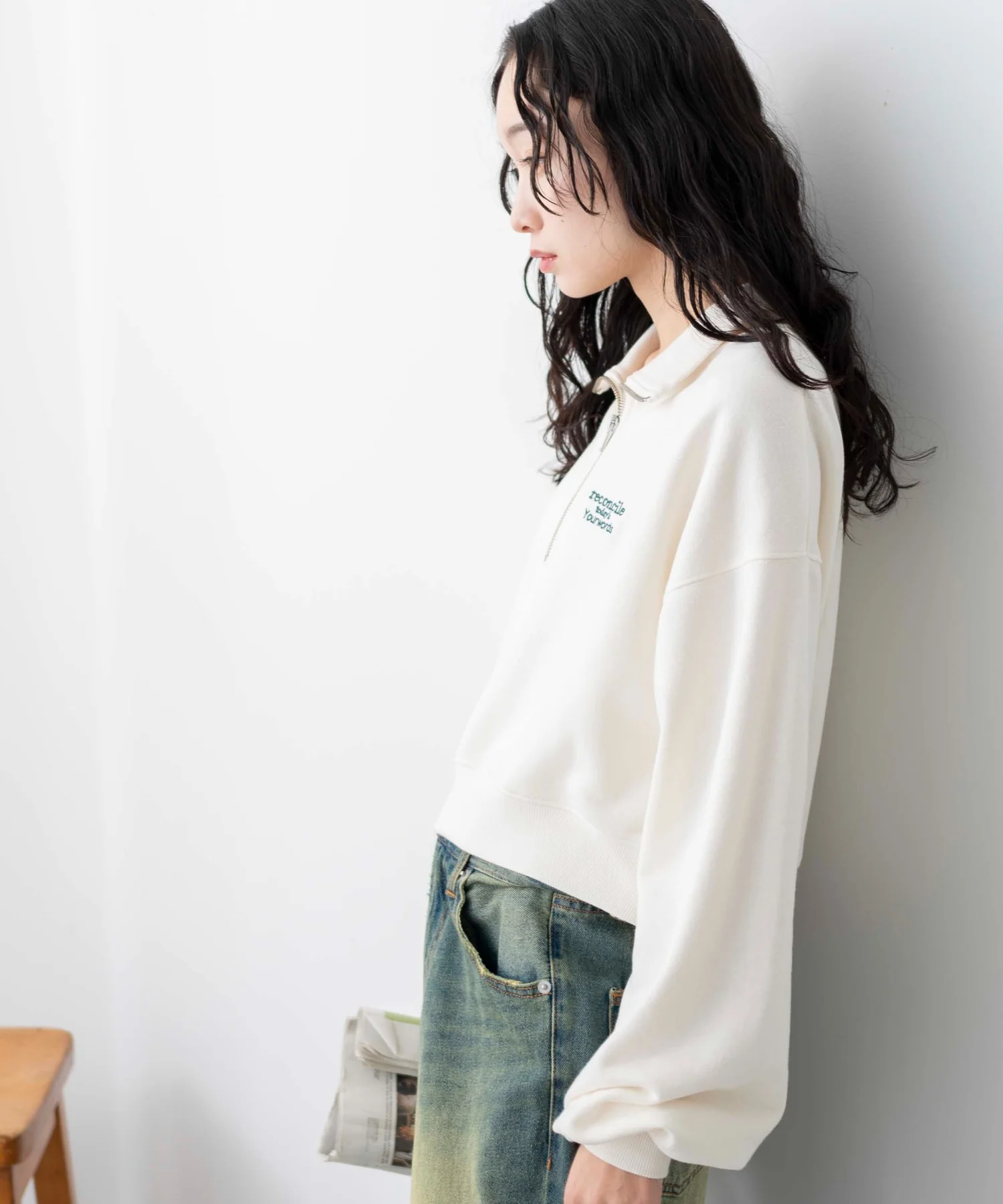 ハーフジップショートスウェット - Image 53