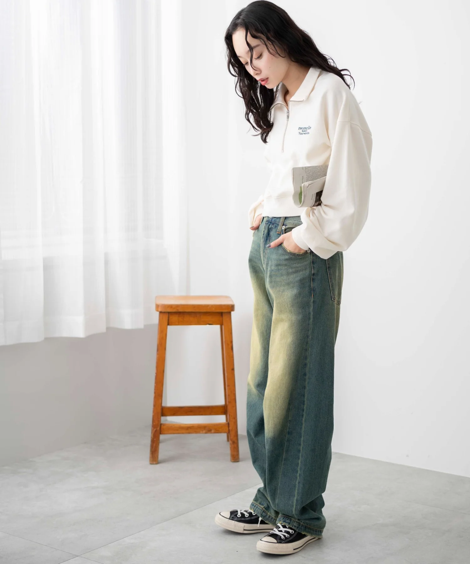ハーフジップショートスウェット - Image 54