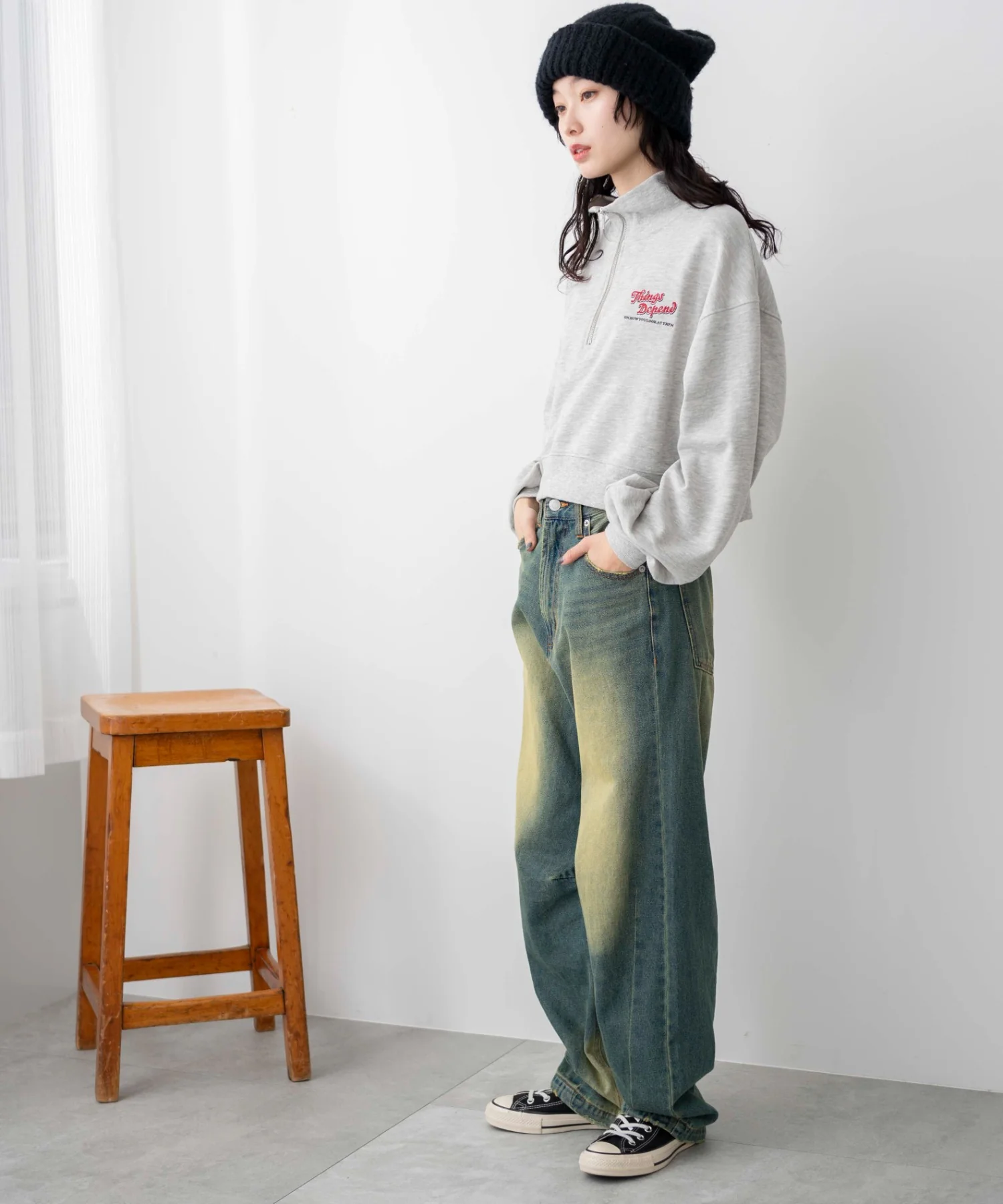 ハーフジップショートスウェット - Image 57