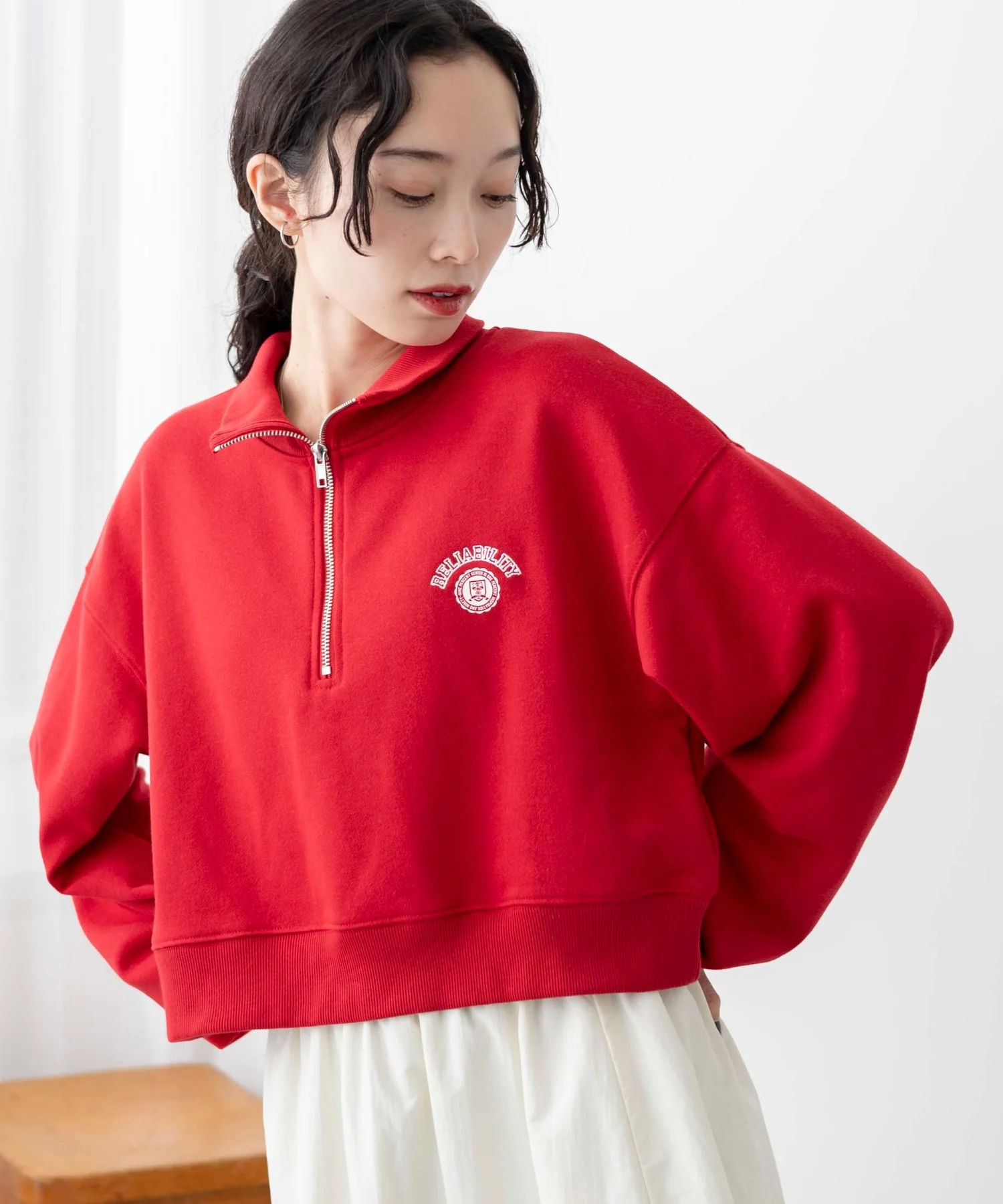 ハーフジップショートスウェット - Image 6