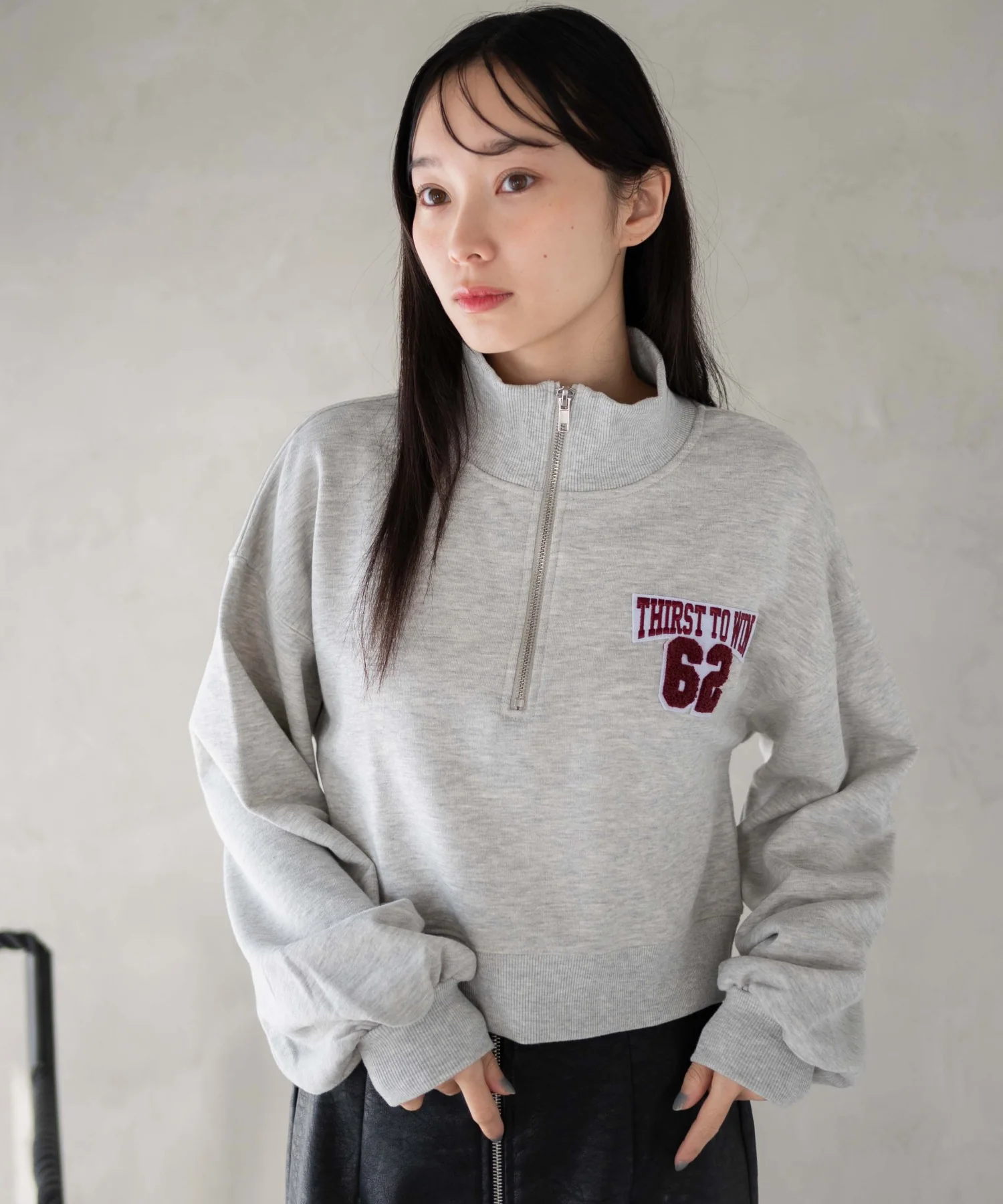 ハーフジップショートスウェット - Image 61